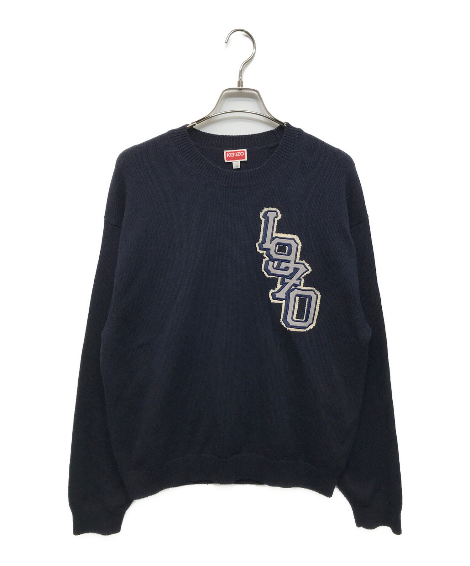 中古・古着通販】KENZO (ケンゾー) SEASONAL GRAPHIC JUMPER ネイビー