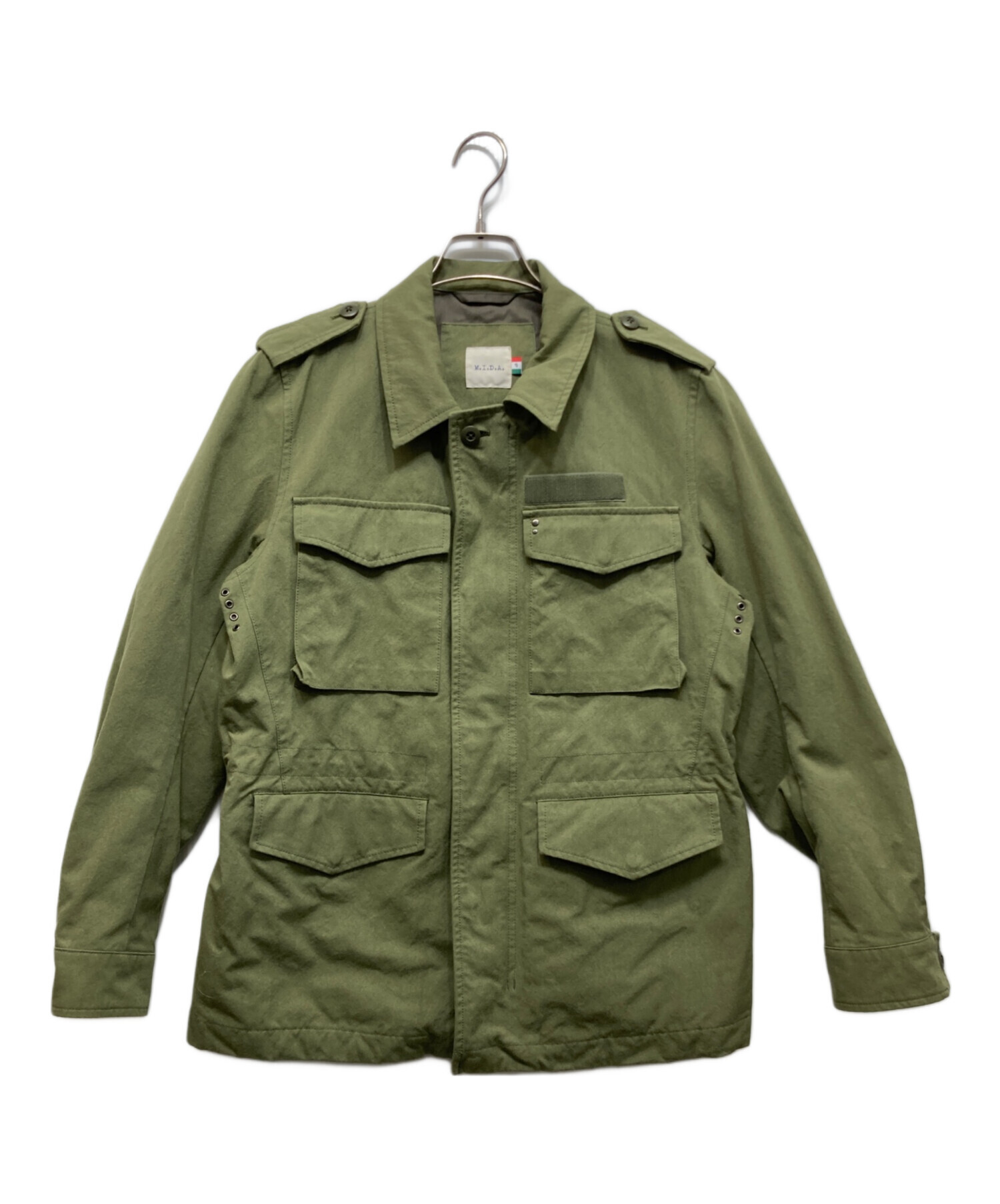 中古・古着通販】M.I.D.A. (ミダ) ファティーグジャケット オリーブ 