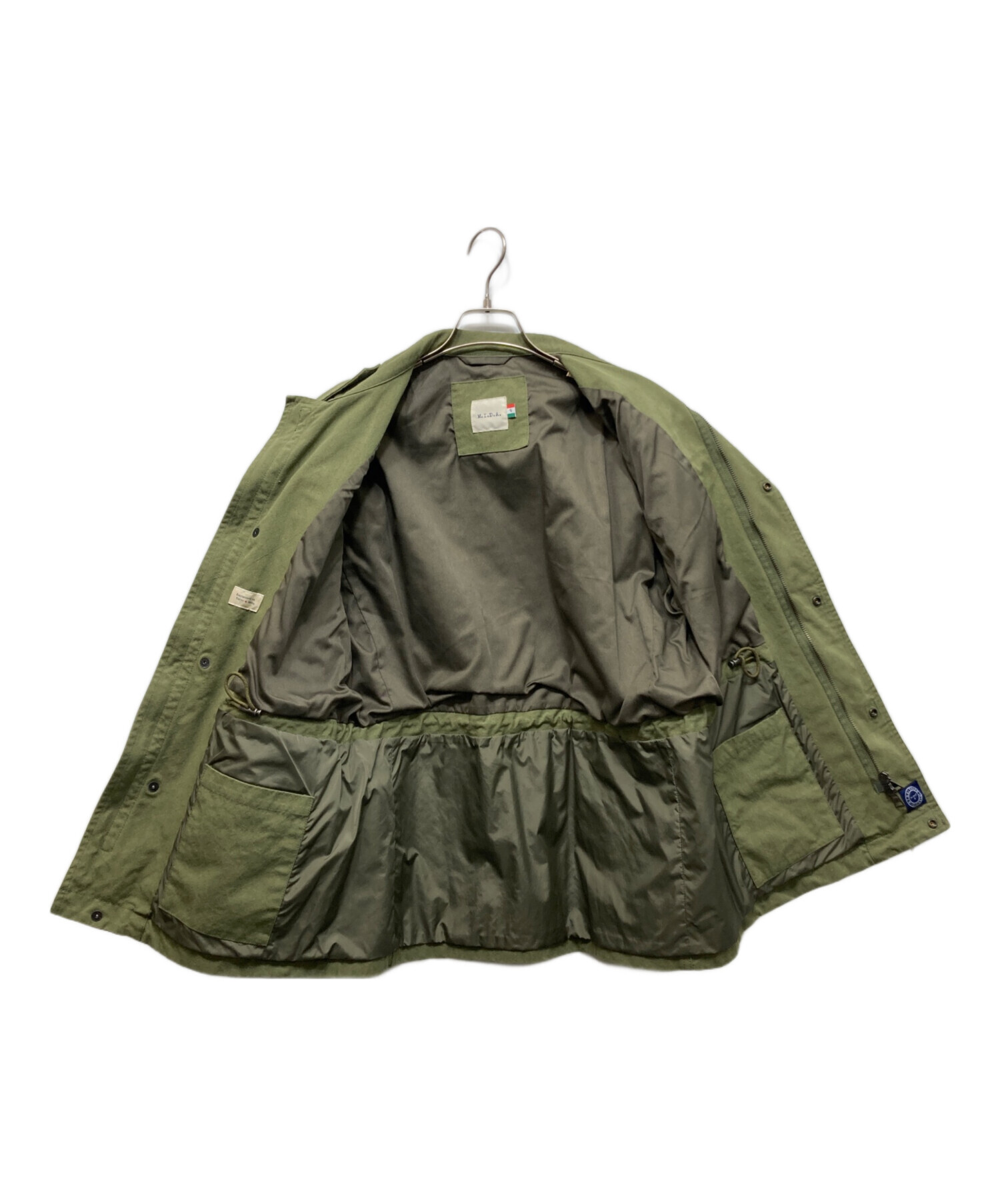 中古・古着通販】M.I.D.A. (ミダ) ファティーグジャケット オリーブ 