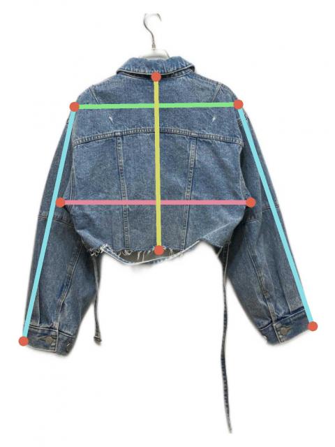 中古・古着通販】FRAY ID (フレイ アイディー) クロップドダメージ