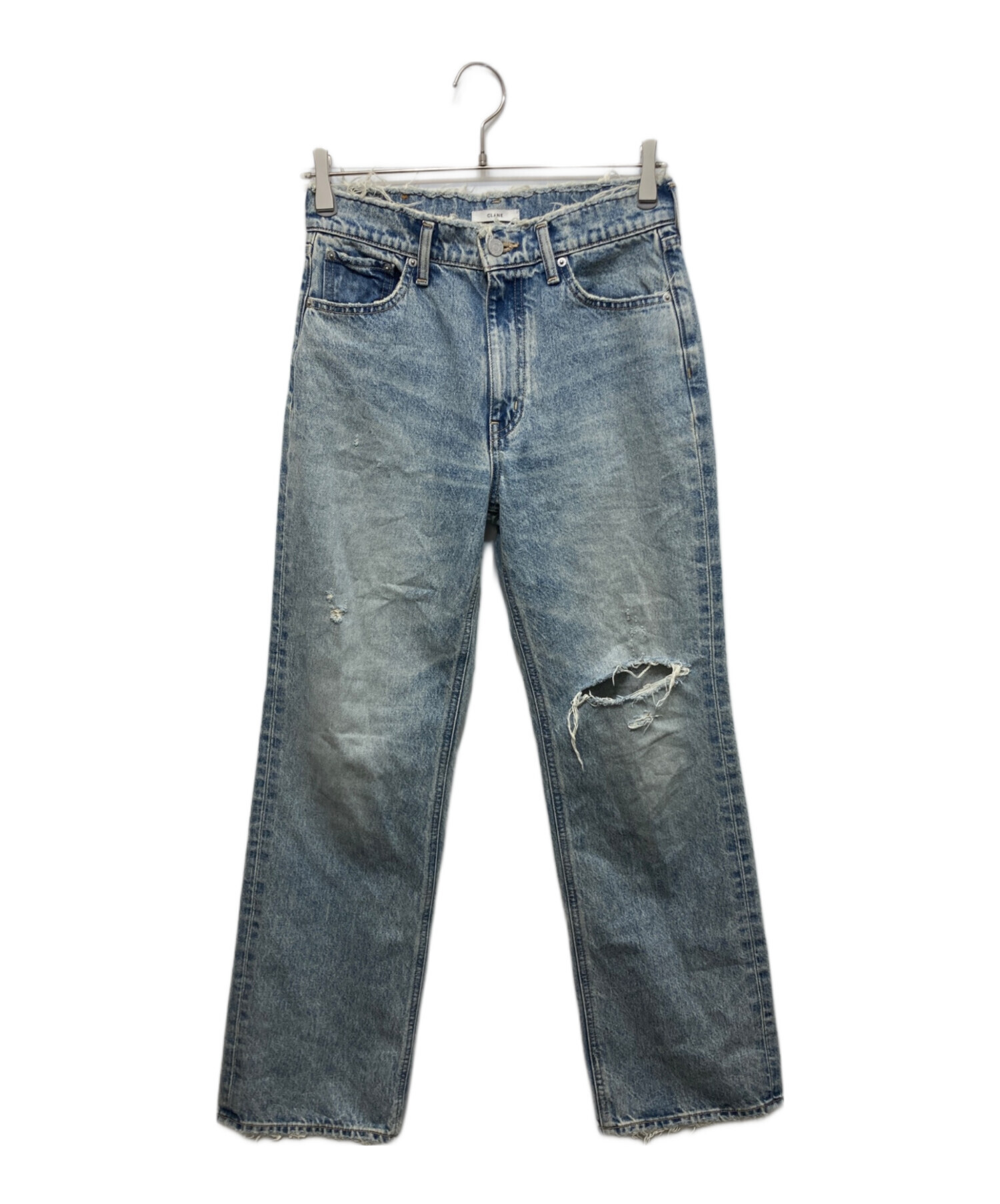 中古・古着通販】CLANE (クラネ) CRASH DENIM PANTS インディゴ サイズ