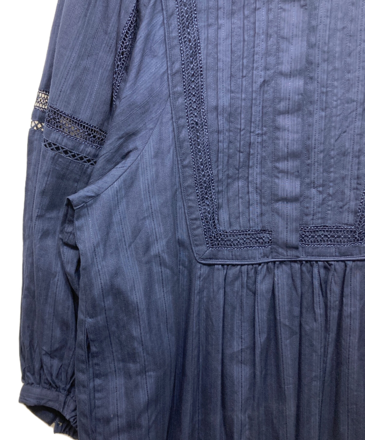 中古・古着通販】ne quittez pas (ヌキテパ) COTTON DOBBY STRIPE