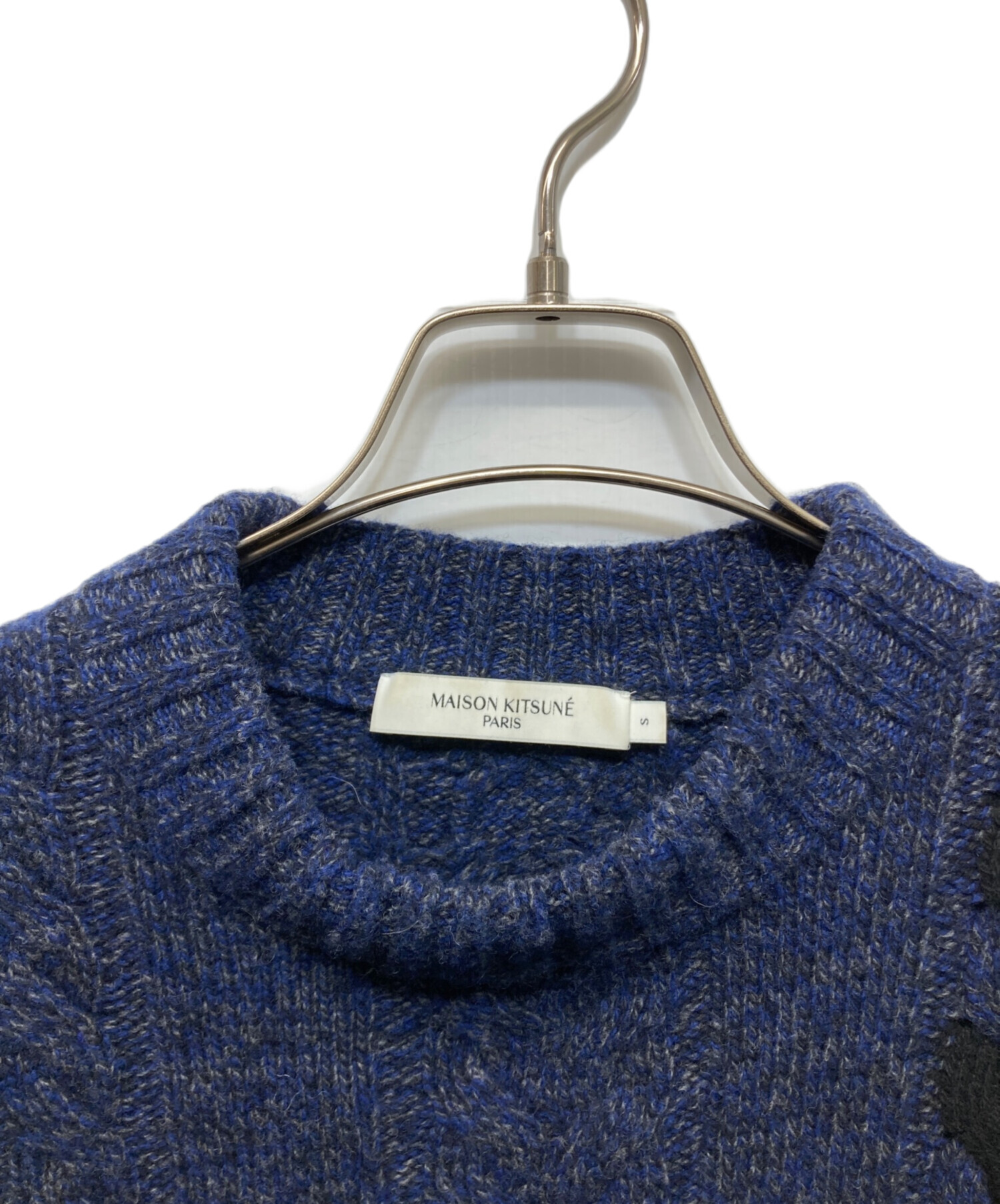 中古・古着通販】MAISON KITSUNE (メゾンキツネ) カシミヤ混バイカラー