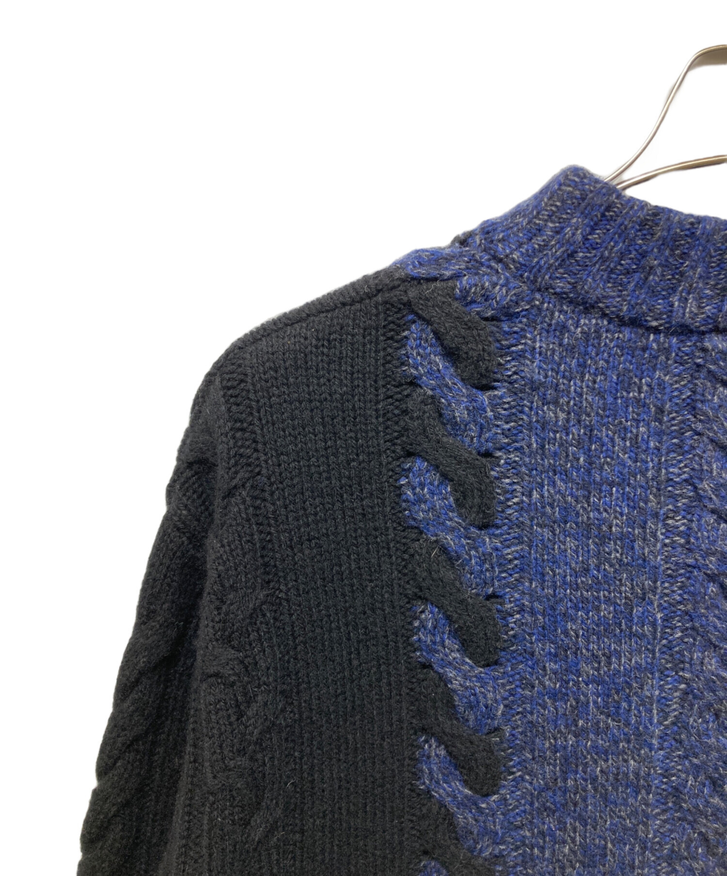 中古・古着通販】MAISON KITSUNE (メゾンキツネ) カシミヤ混バイカラー