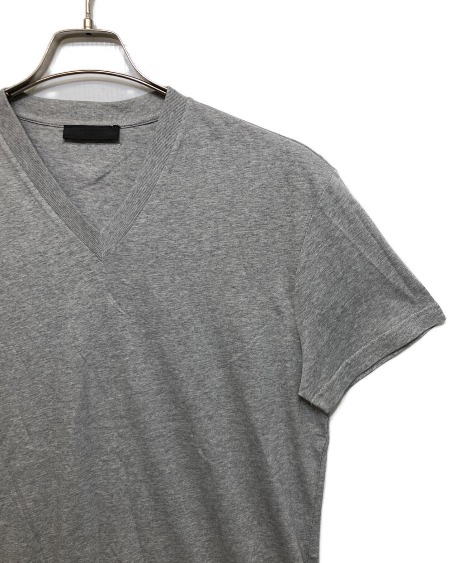 中古・古着通販】PRADA (プラダ) V Neck Cotton Tee ACU1 UJM493