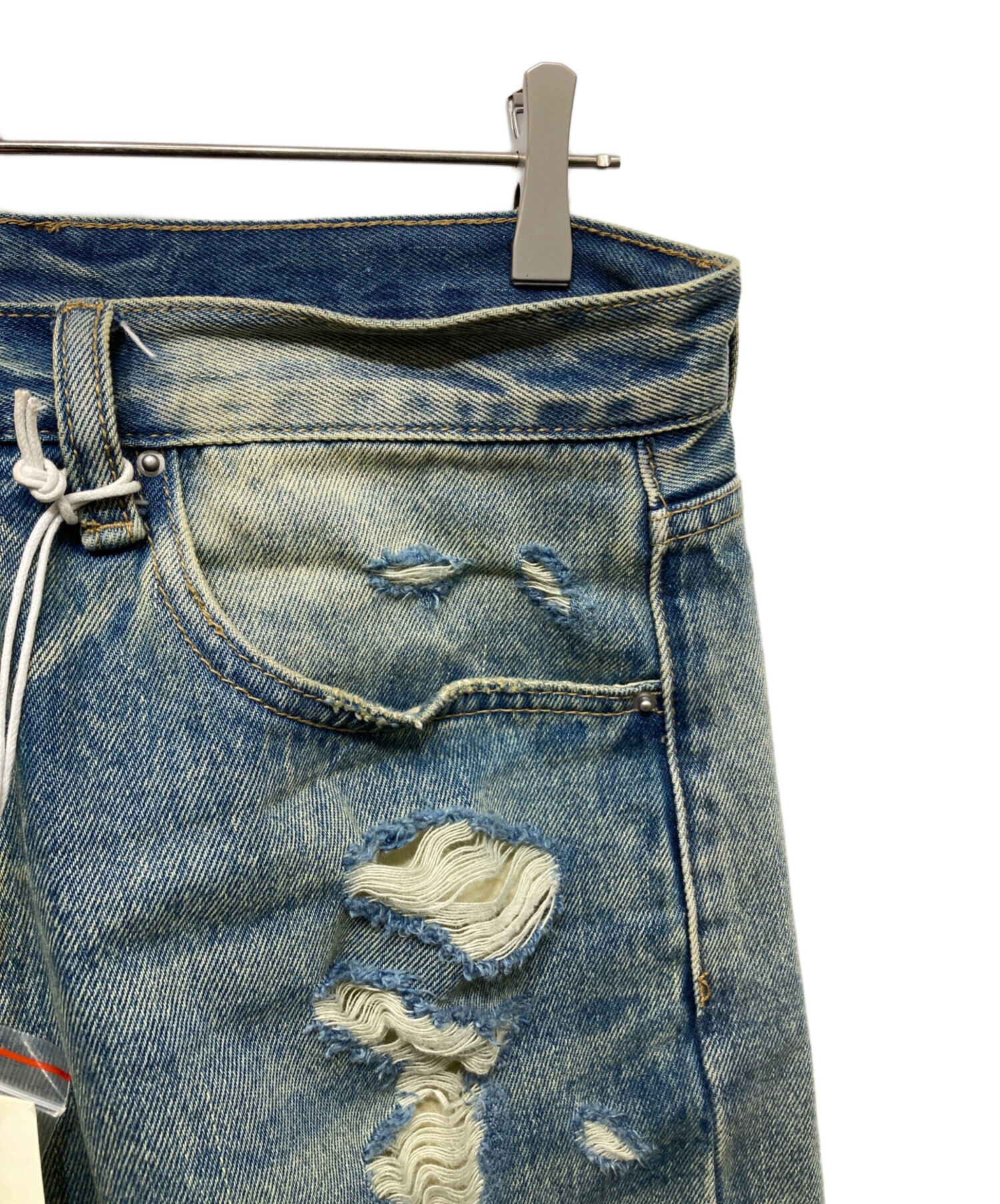 中古・古着通販】MNML (ミニマル) Ultra Baggy Distressed Denim