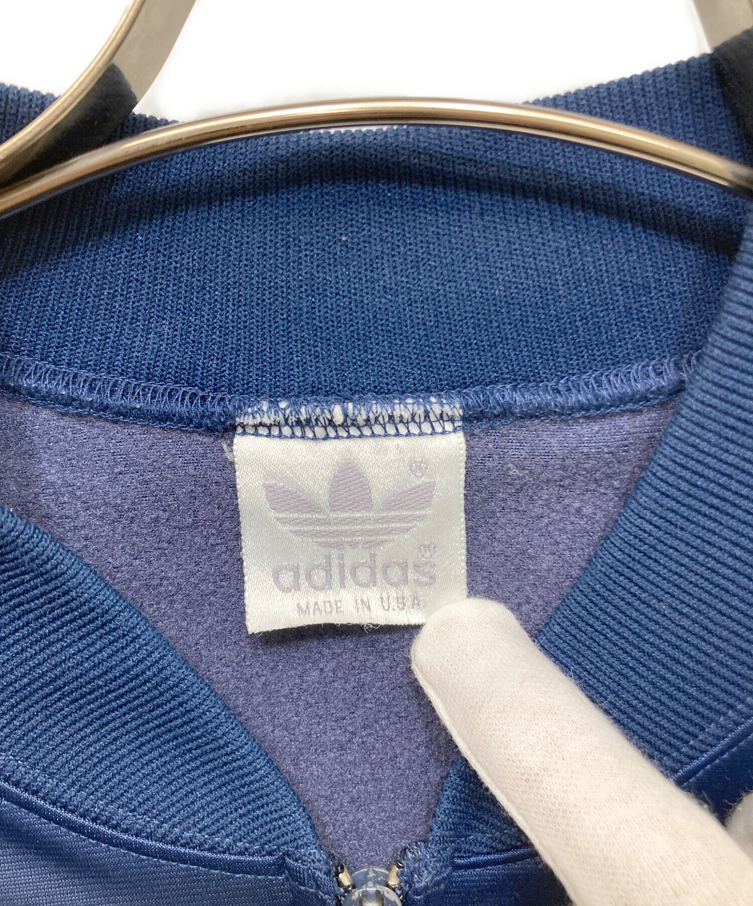 中古・古着通販】adidas (アディダス) トラックジャケット ネイビー