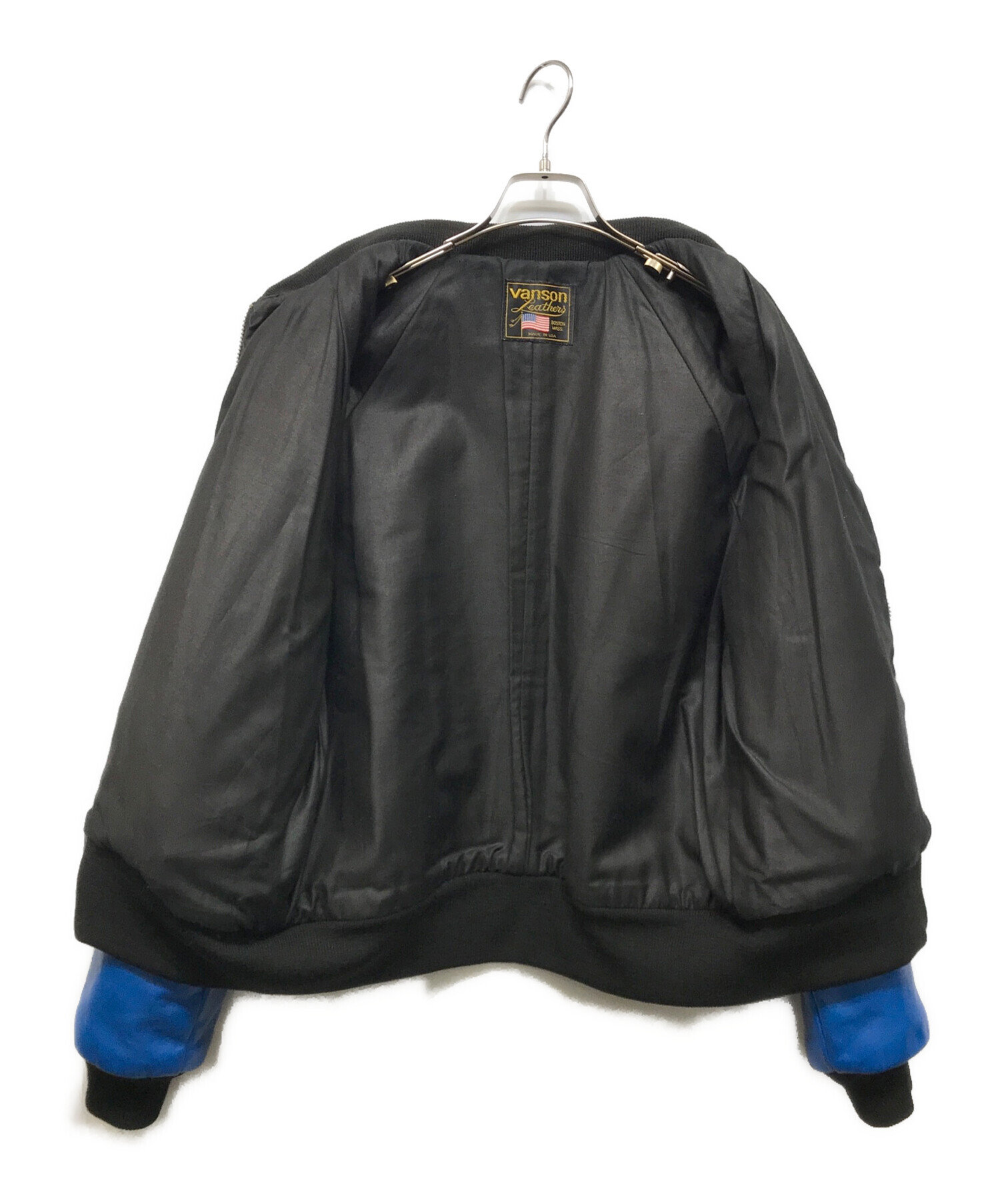 中古・古着通販】VANSON (バンソン) チームジャケットレザースタジャン