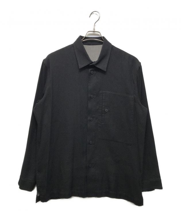 IM MEN ISSEY MIYAKE アイム メン イッセイミヤケ 21SS ドット柄ロングスリーブシャツ LA11FJ056 ブラック 3 中古・古着通販】IM MEN (アイム メン) ドット柄ロングスリーブシャツ