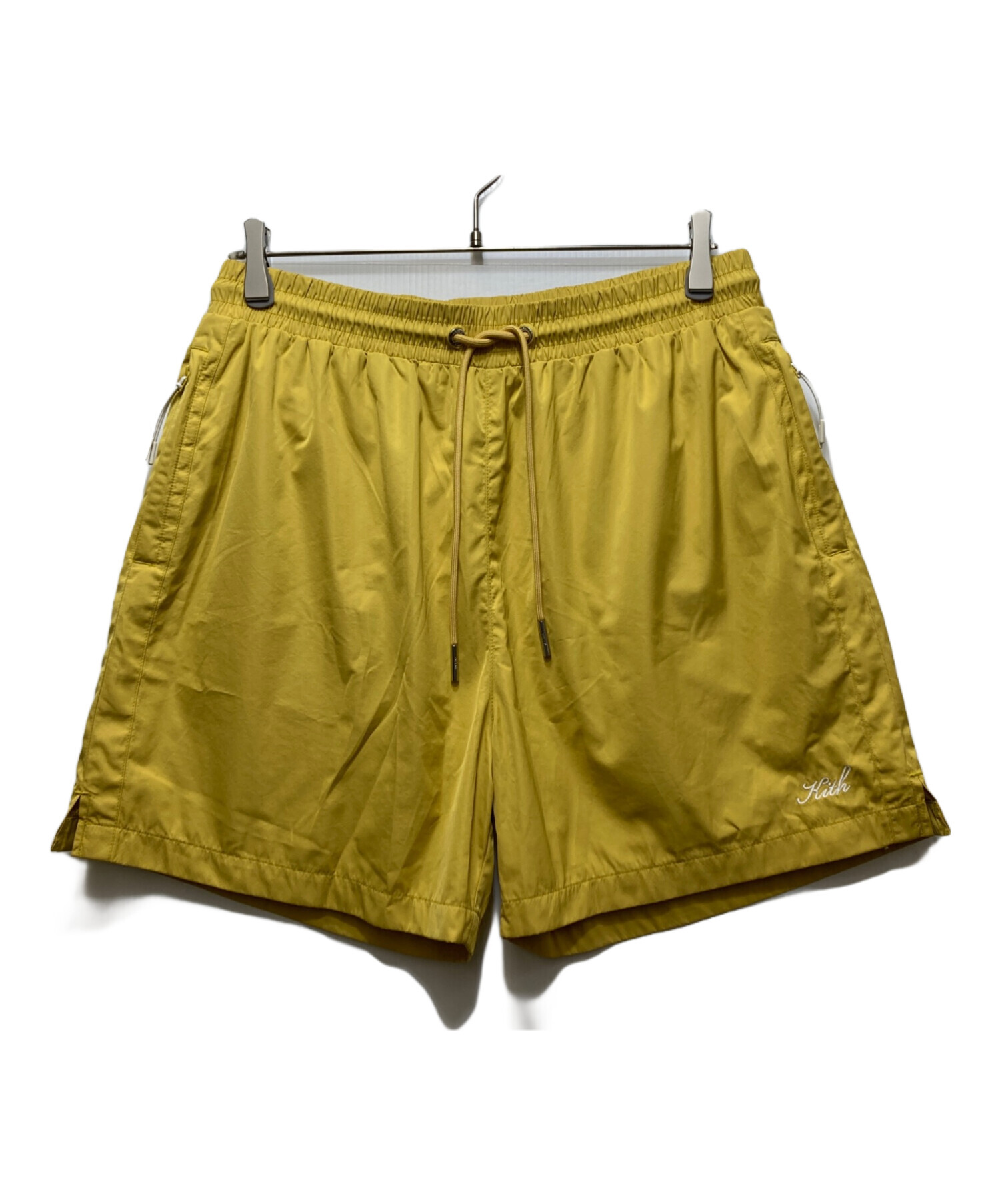kith アクティブ　ナイロン　ショーツ　L 中古・古着通販】KITH (キス) KITH Nylon Active Shorts イエロー