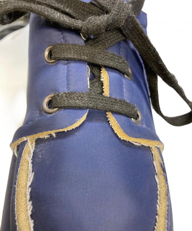 MARNI バイカラー レースアップシューズ 37 スクエアトゥ 中古・古着通販】MARNI (マルニ) レースアップシューズ ブルー サイズ