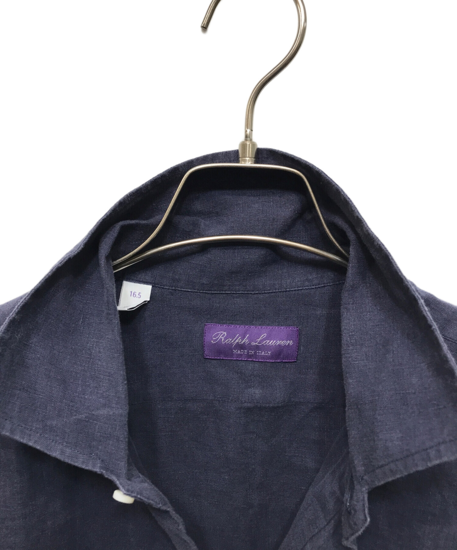 Ralph Lauren パープルレーベル リネンシャツ イタリア製 紫タグ 中古・古着通販】RALPH LAUREN PURPLE LABEL (ラルフ ローレン