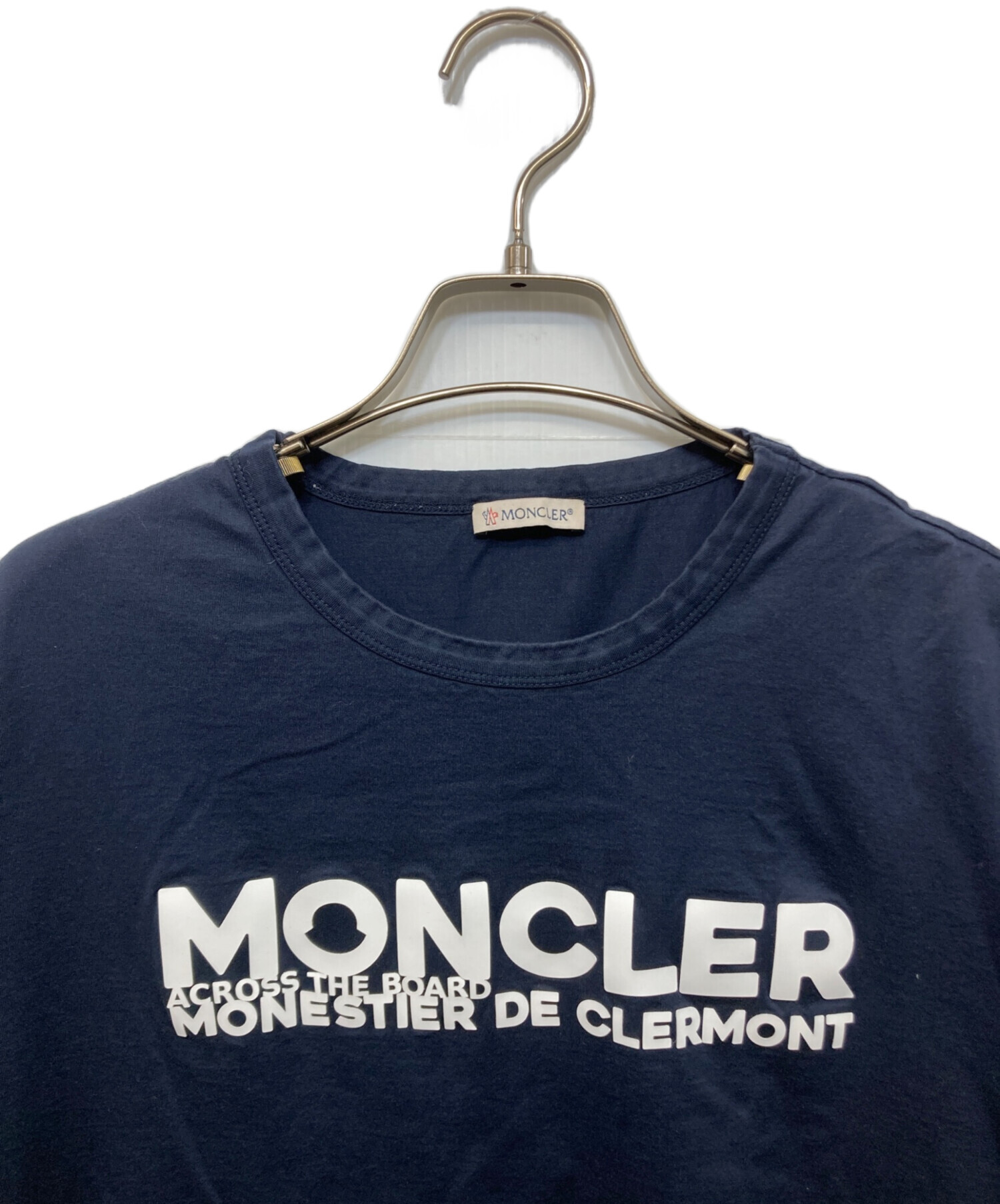 中古・古着通販】MONCLER (モンクレール) 半袖Tシャツ ネイビー サイズ