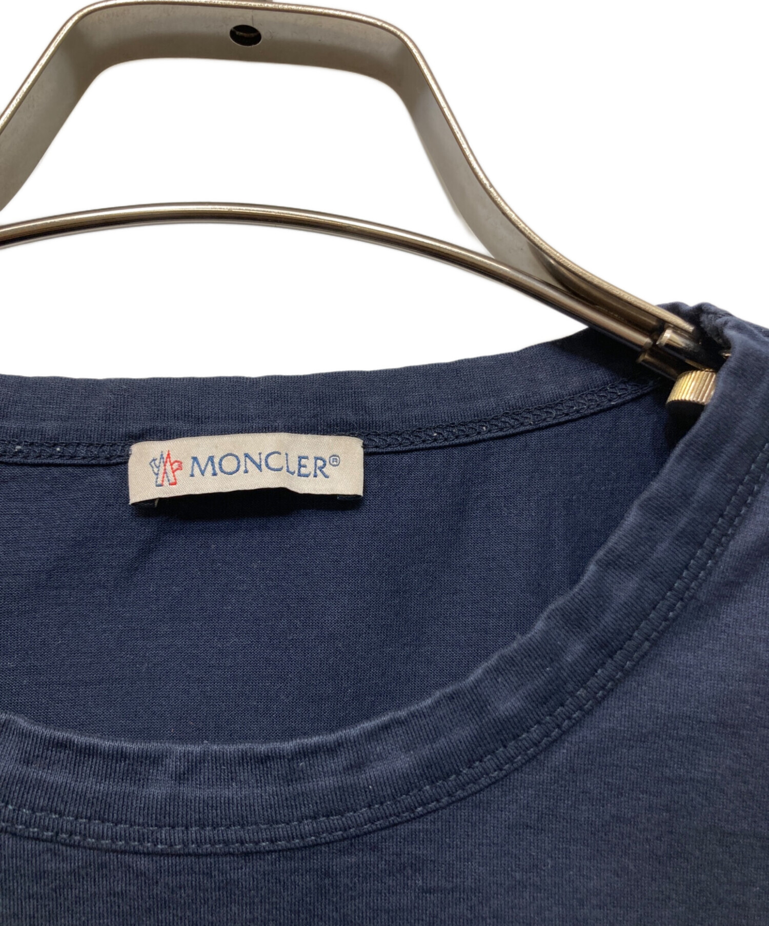 中古・古着通販】MONCLER (モンクレール) 半袖Tシャツ ネイビー サイズ