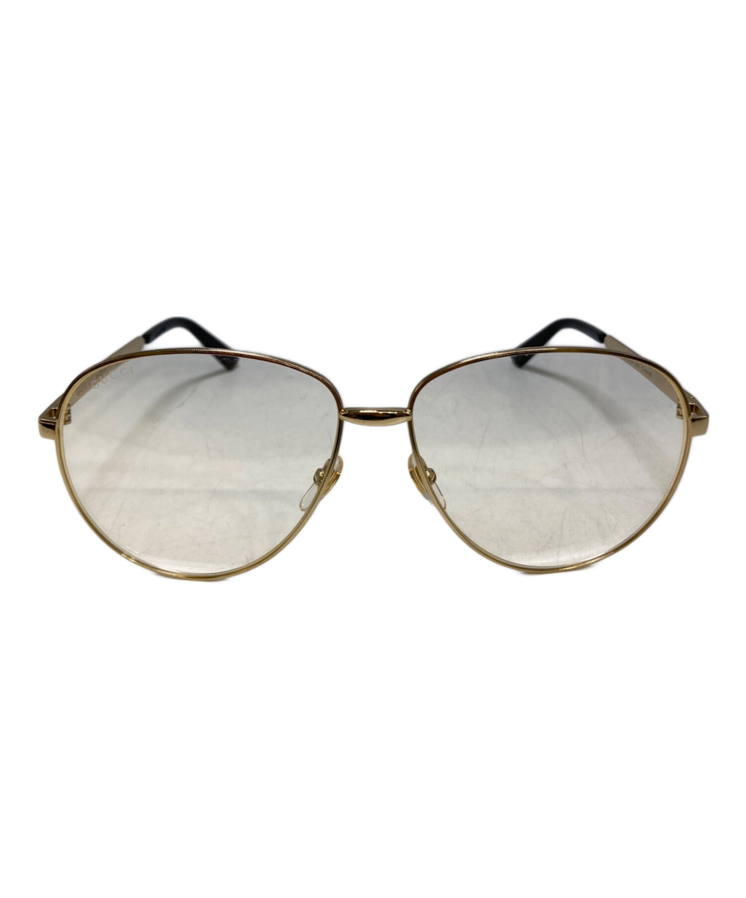 中古・古着通販】GUCCI (グッチ) サングラス ゴールド サイズ:61 中古・古着通販】GUCCI (グッチ) サングラス ゴールド サイズ:61