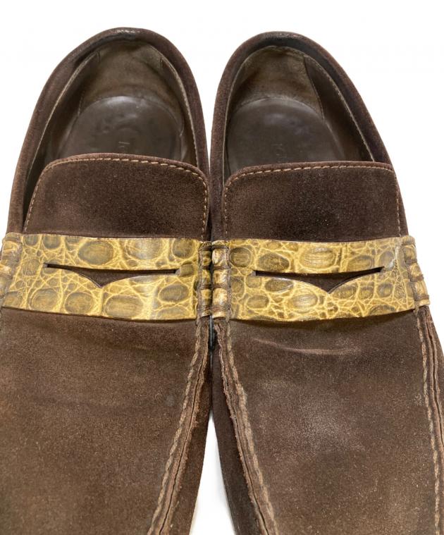 中古・古着通販】LOUIS VUITTON (ルイ ヴィトン) ローファー ブラウン