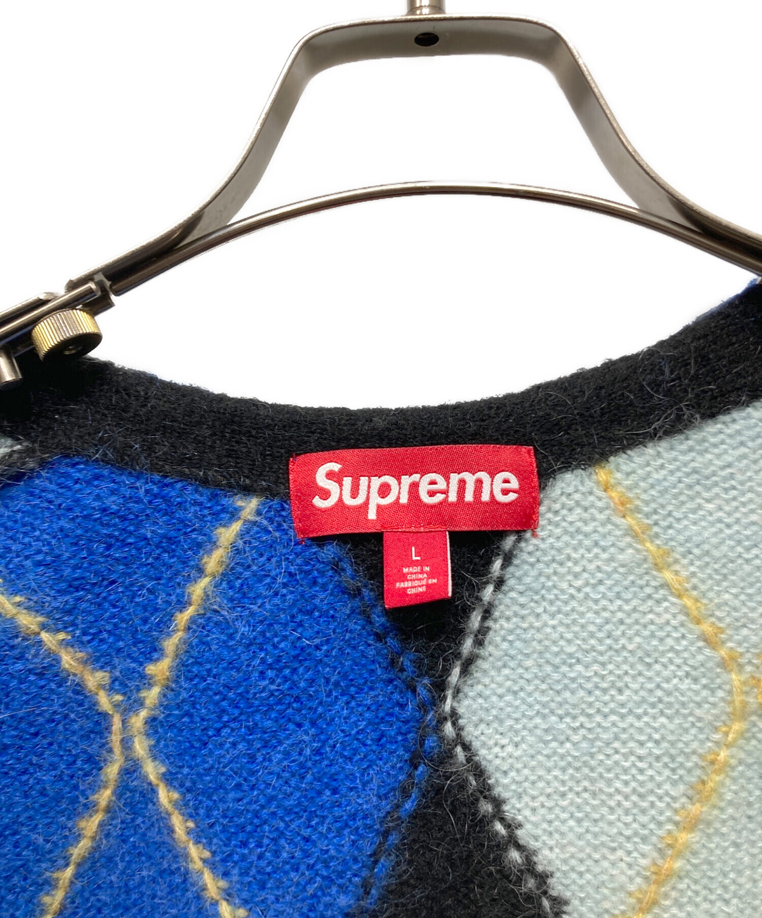 中古・古着通販】Supreme (シュプリーム) Brushed Argyle Zip Up Vest