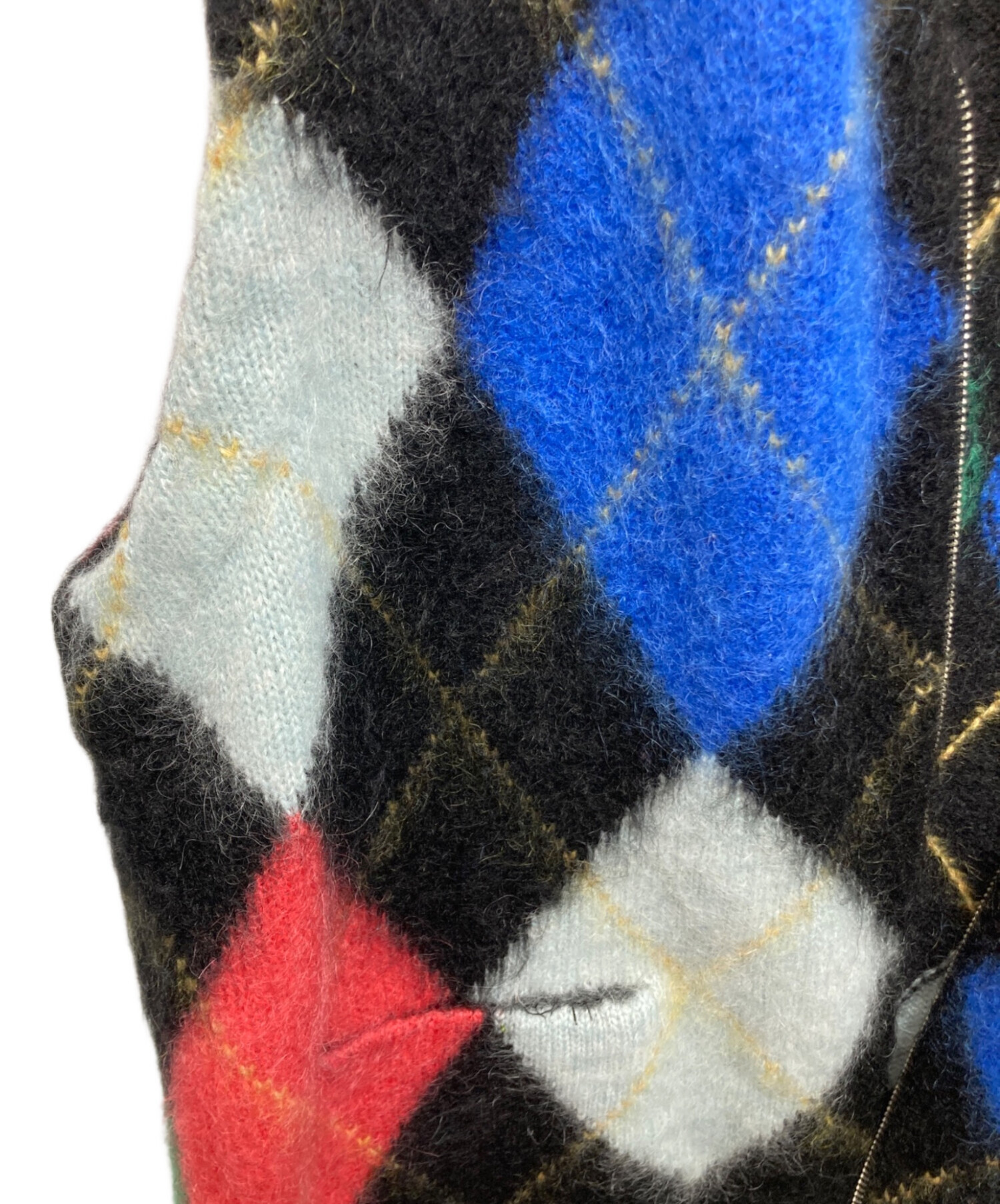 中古・古着通販】Supreme (シュプリーム) Brushed Argyle Zip Up Vest
