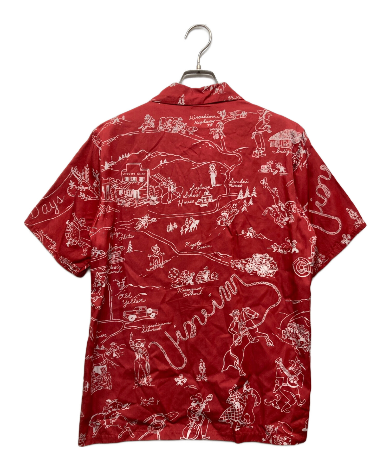 中古・古着通販】VISVIM (ビズビム) DUKE SHIRT S/S VILLAGE レッド