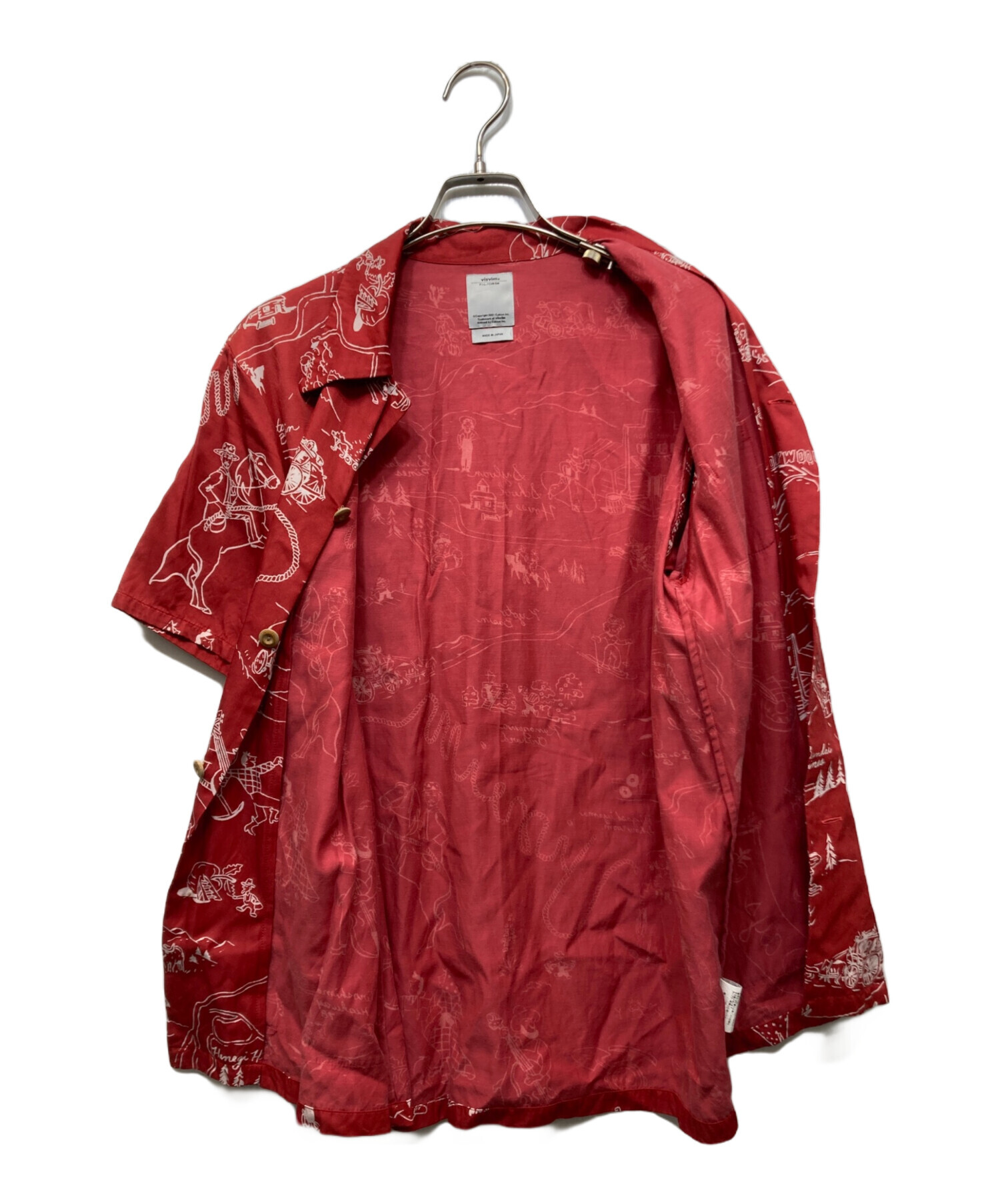 中古・古着通販】VISVIM (ビズビム) DUKE SHIRT S/S VILLAGE レッド 