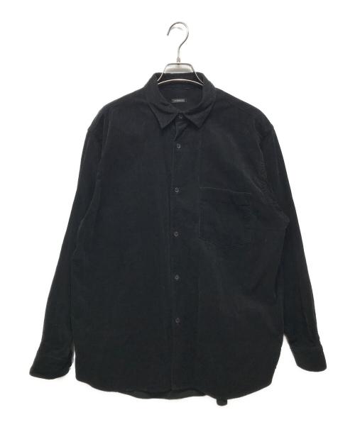 COMOLI コモリ カジュアルシャツ L 黒 【古着】【中古】【送料無料】 中古・古着通販】COMOLI (コモリ) 24AW コーデュロイ コモリシャツ A03