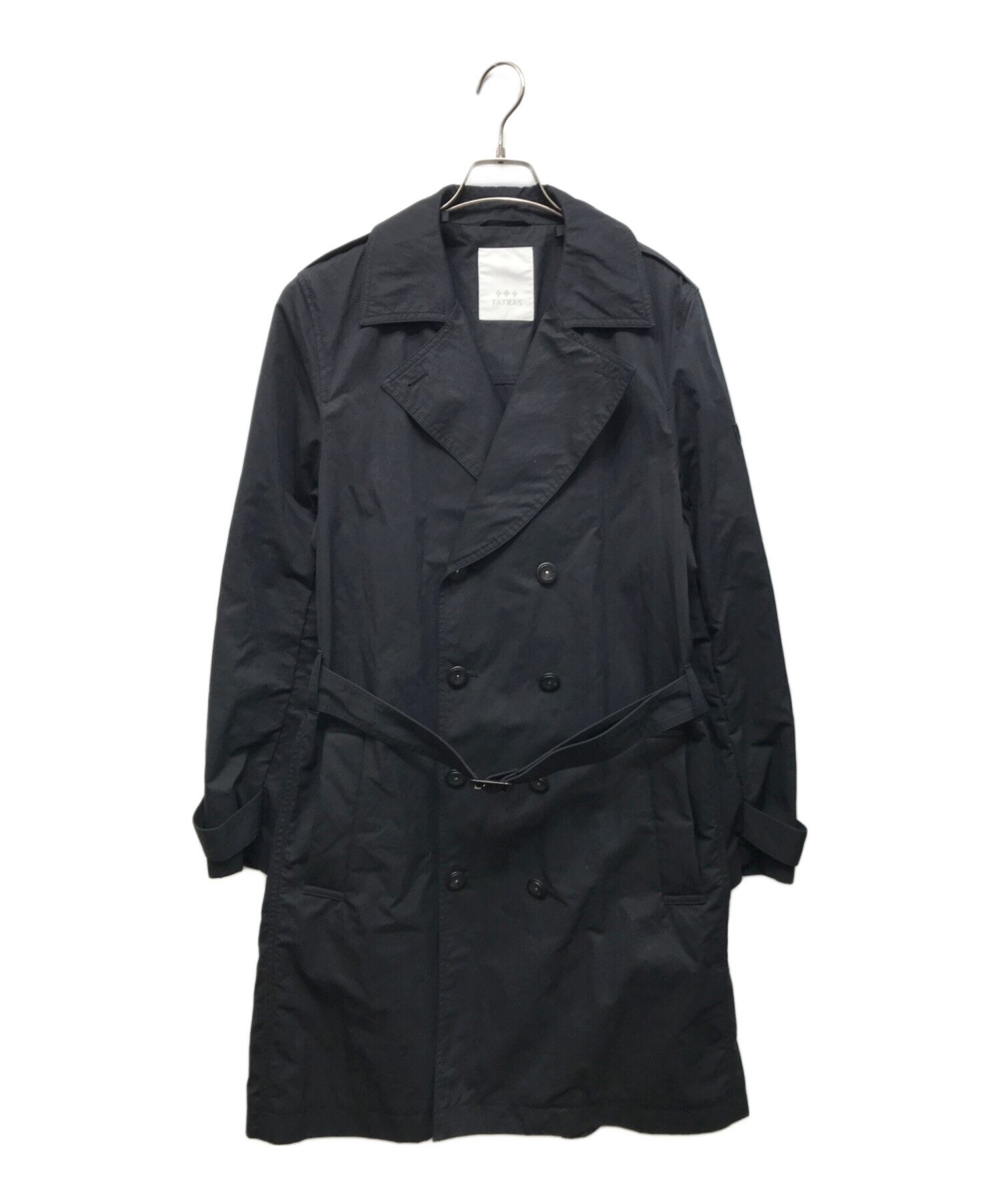 TATRAS タトラス トレンチコート ダブル ベルト付き Sサイズ TATRAS トレンチコート メンズ タトラス 中古 古着 TATRAS（タトラス