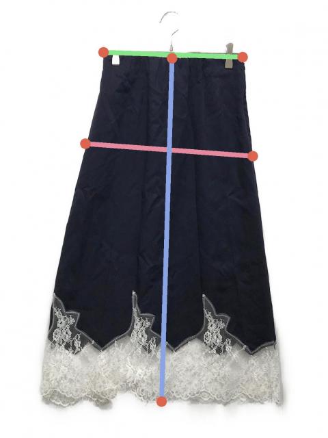中古・古着通販】Mila Owen (ミラオーウェン) レースヘムスカート