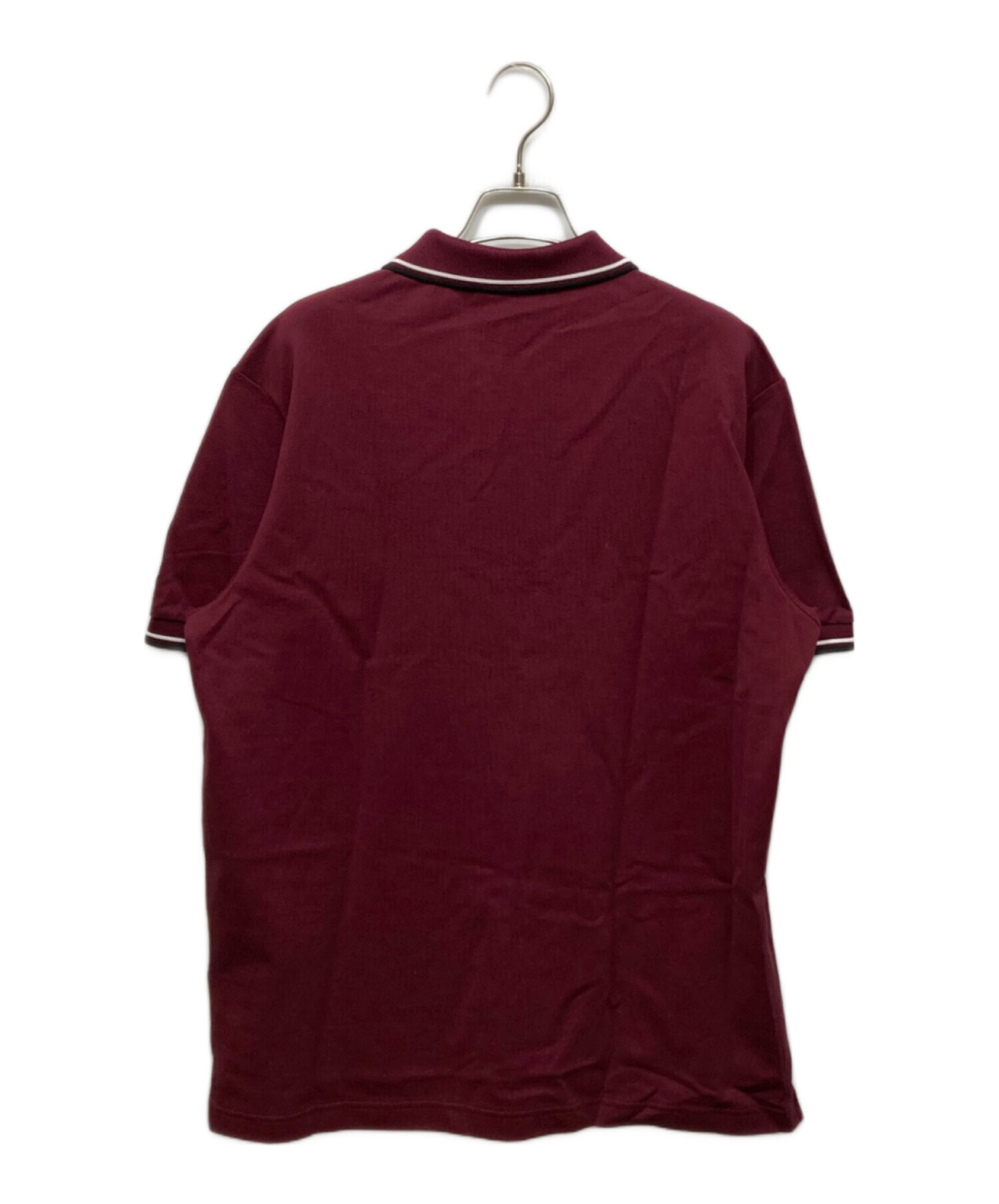 中古・古着通販】PRADA (プラダ) 半袖ポロシャツ レッド サイズ:XL