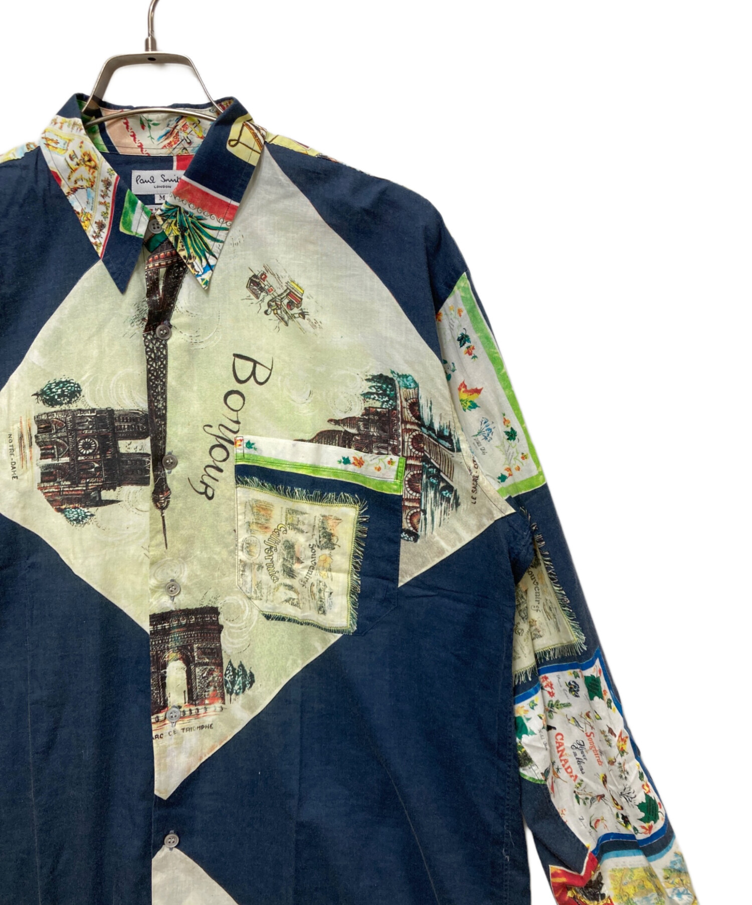 中古・古着通販】Paul Smith (ポールスミス) 総柄シャツ ネイビー
