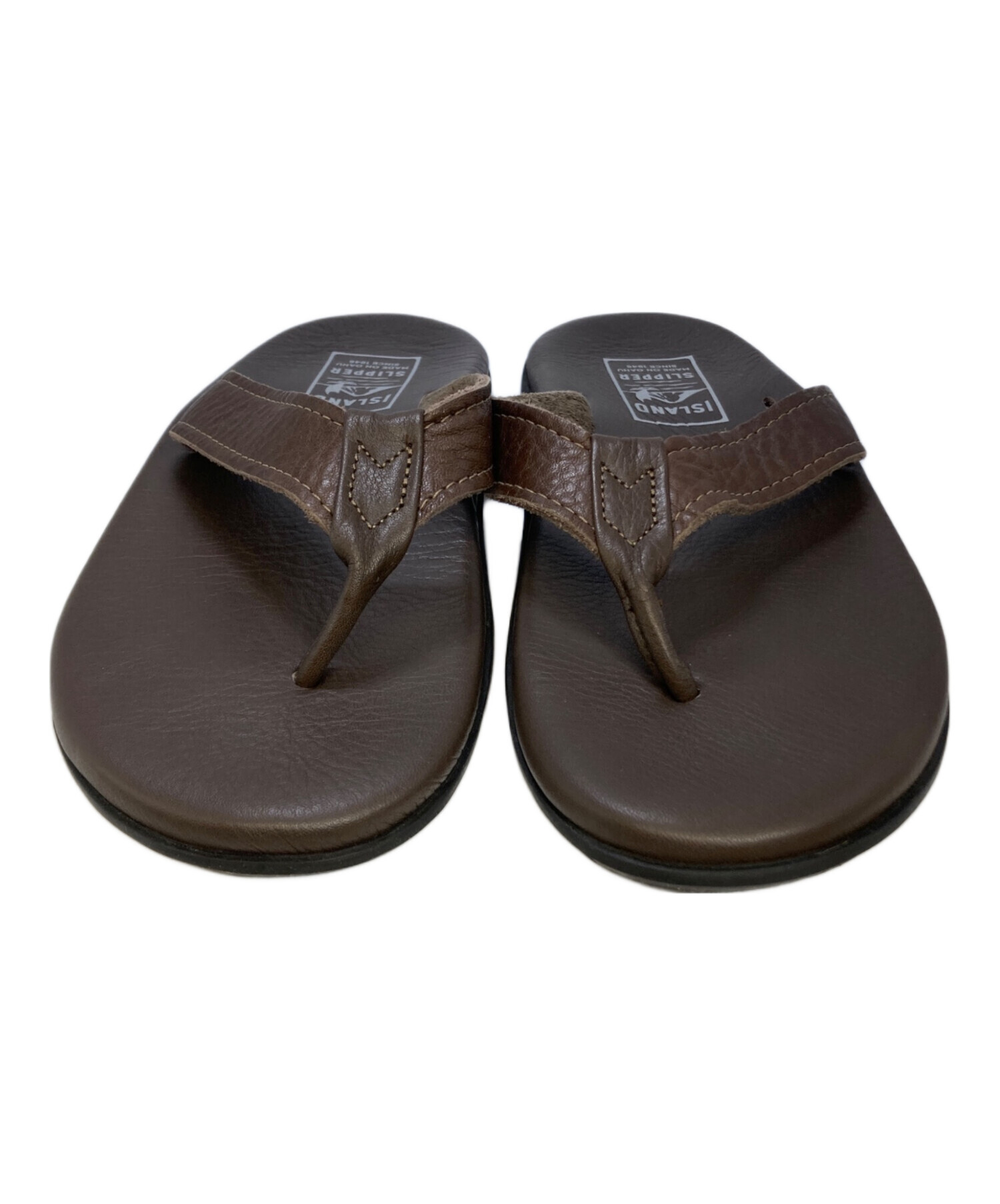  SLIPPER☆アイランドスリッパ☆ブラウン☆サイズ9☆ほぼ未使用 中古・古着通販】ISLAND SLIPPER (アイランドスリッパ) サンダル