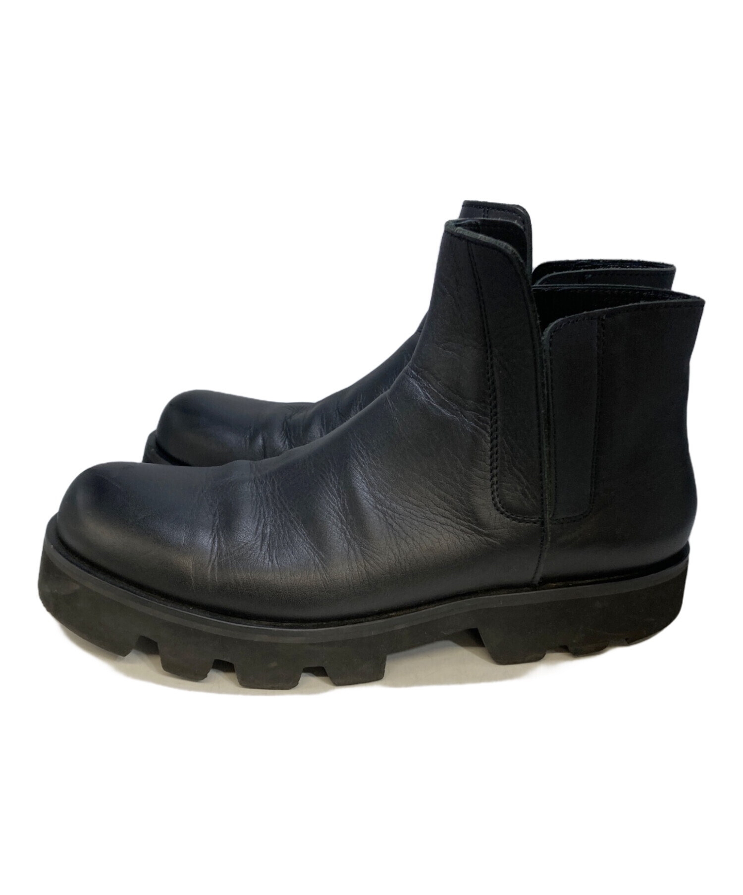 中古・古着通販】PADRONE (パドローネ) サイドゴアブーツ ブラック 