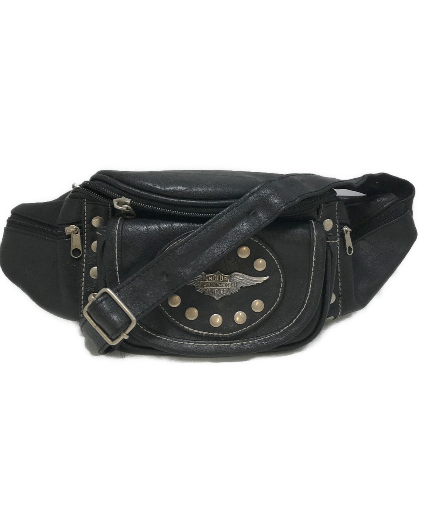 BMOG ロゴ バッグ ビンテージ 古着 90s ハーレー ダビッドソン レザー 中古・古着通販】HARLEY-DAVIDSON (ハーレーダビッドソン) レザー