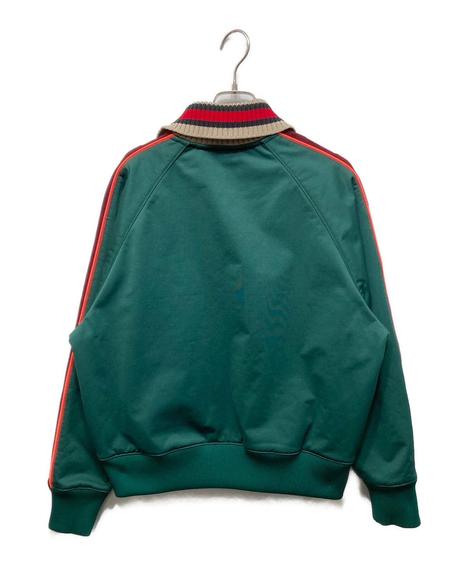 中古・古着通販】KOLOR (カラー) ニットドッキングブルゾン グリーン 