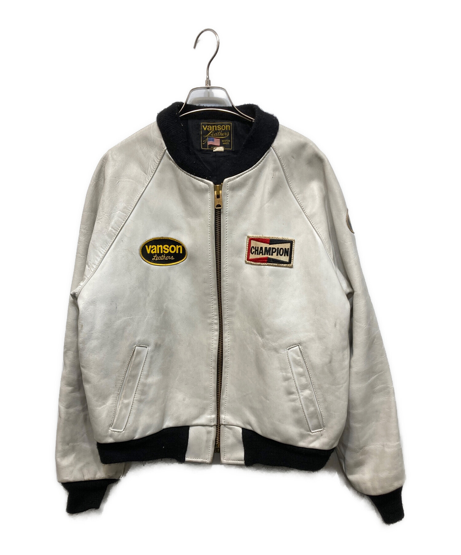 中古・古着通販】VANSON (バンソン) TJレーシングレザージャケット