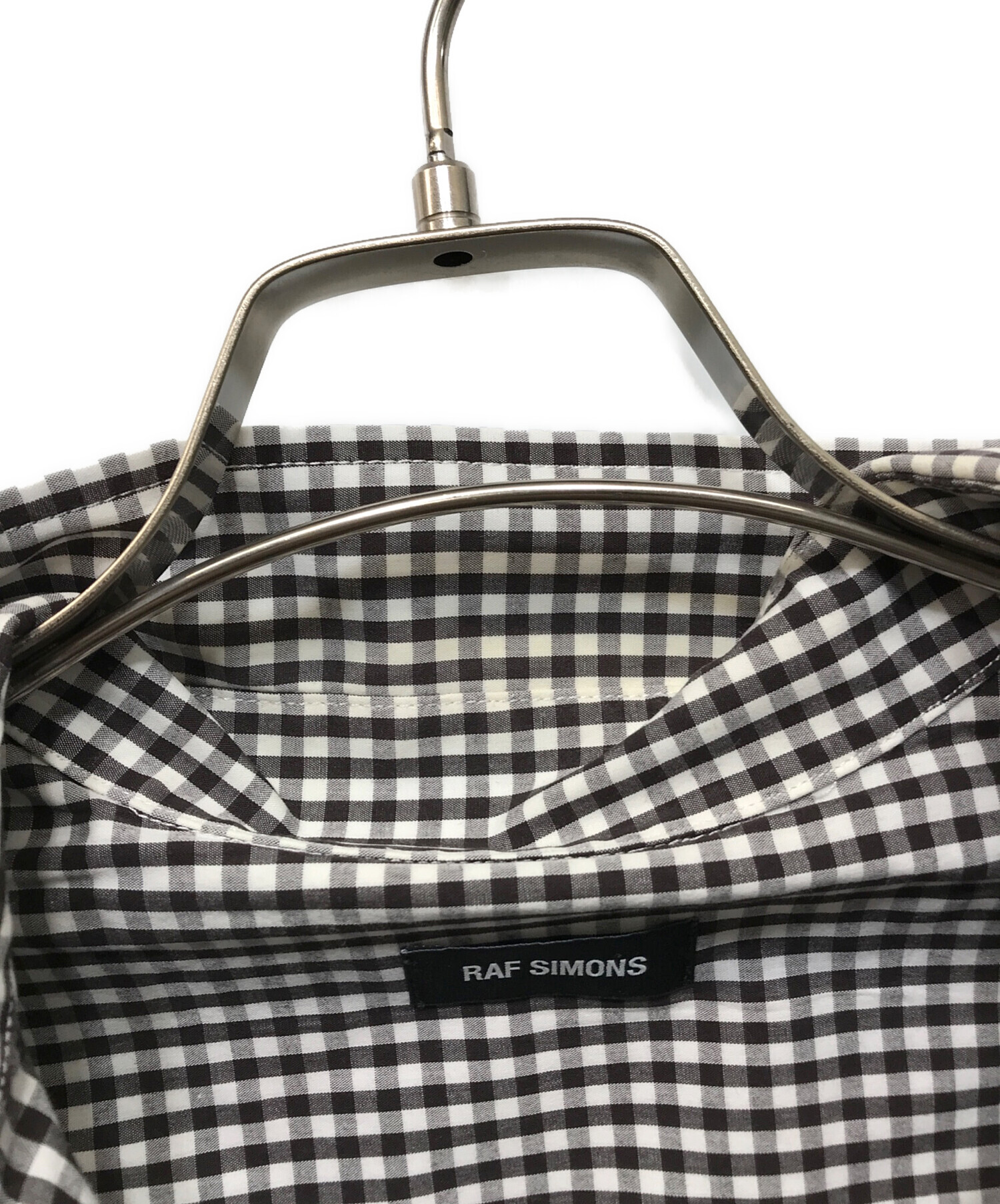RAF SIMONS 16aw ギンガムチェック オーバーサイズシャツ 中古・古着通販】RAF SIMONS (ラフシモンズ) ギンガムチェックシャツ