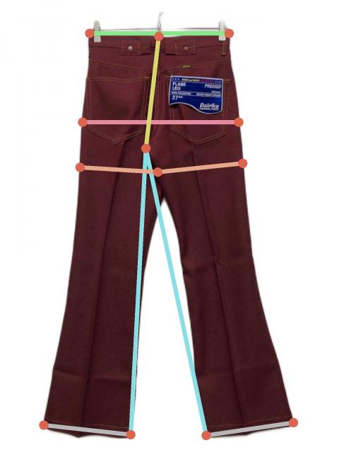 中古・古着通販】DAIRIKU (ダイリク) FLASHER PRESSED PANTS レッド