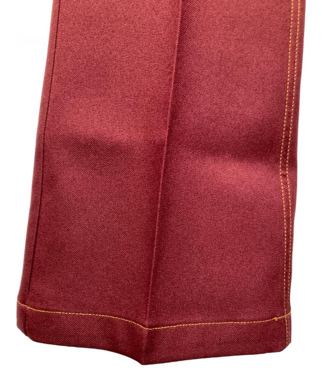 中古・古着通販】DAIRIKU (ダイリク) FLASHER PRESSED PANTS レッド
