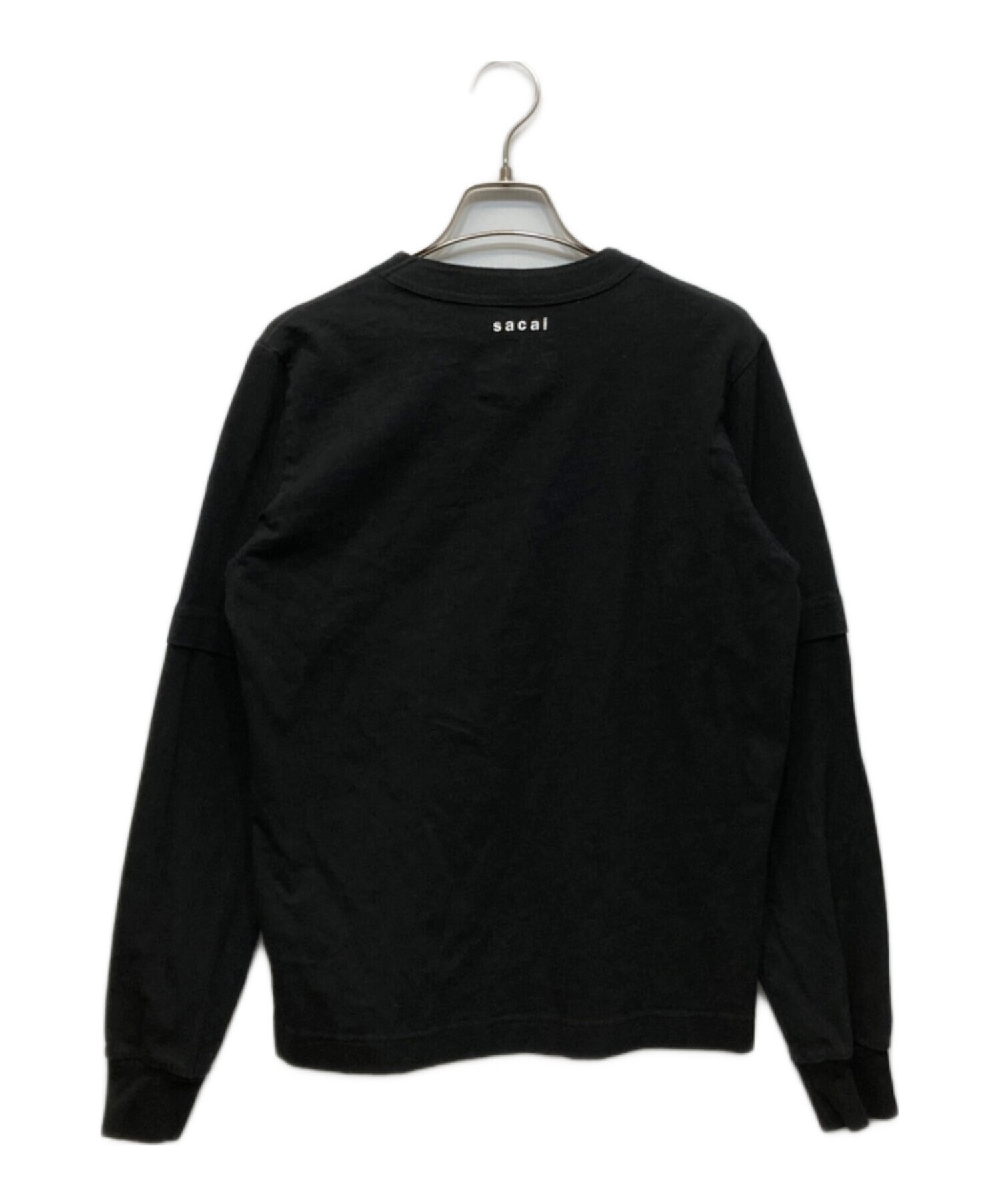 Sacai サカイ 21AW 21-0284S KAWS Embroidery Long Sleeve カウズ ロゴ 