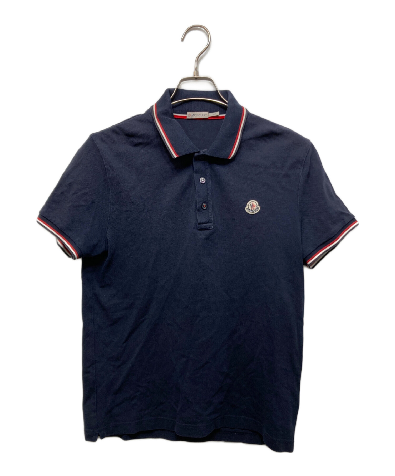新品　未使用　Moncler ポロシャツ タグ付き 中古・古着通販】MONCLER (モンクレール) サイドラインポロシャツ