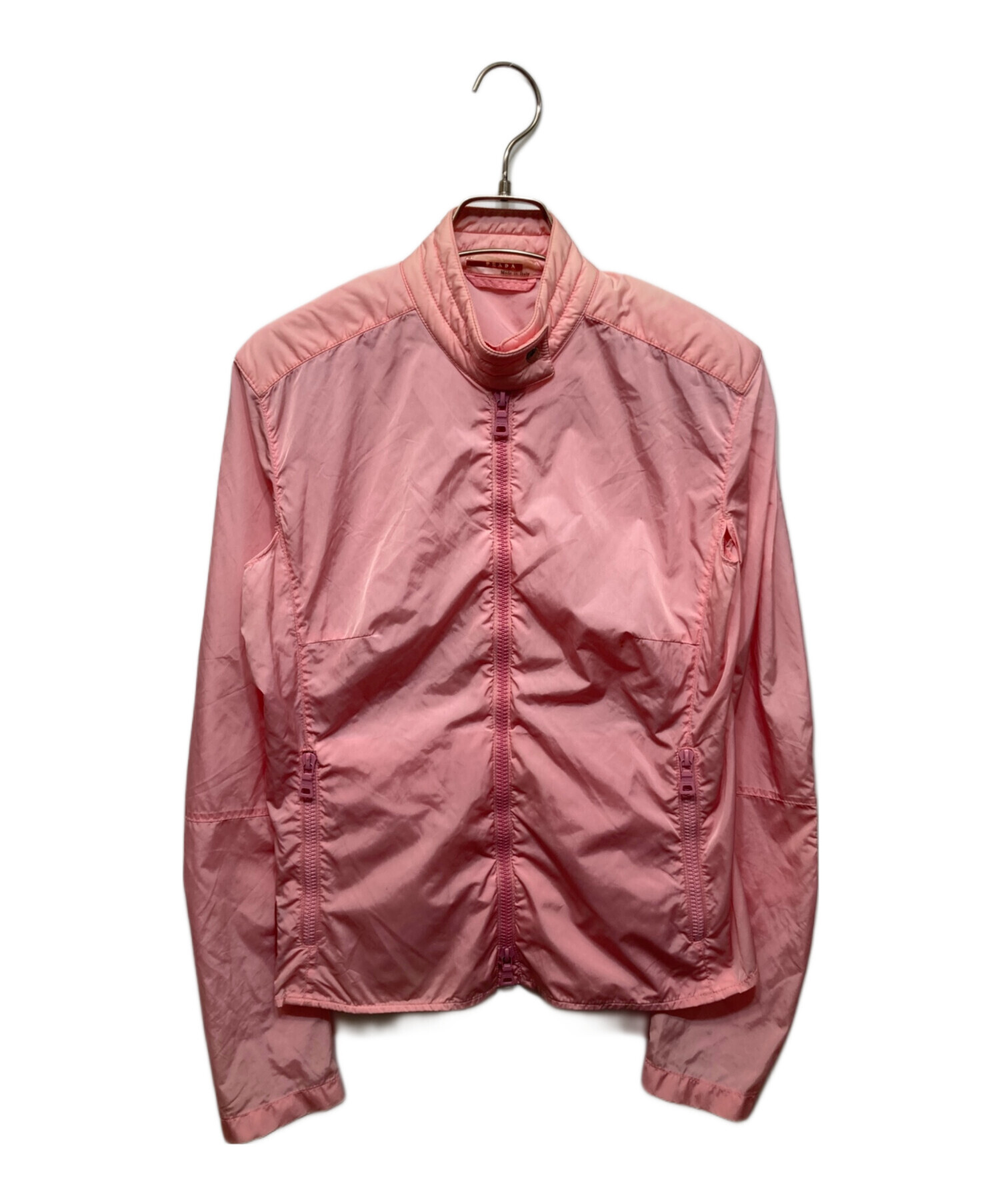 ジャケット・アウター 00SS PRADA SPORT Pink Nylon Moto Jacket ジャケット・アウター 00SS PRADA SPORT Pink Nylon Moto Jacket 中古