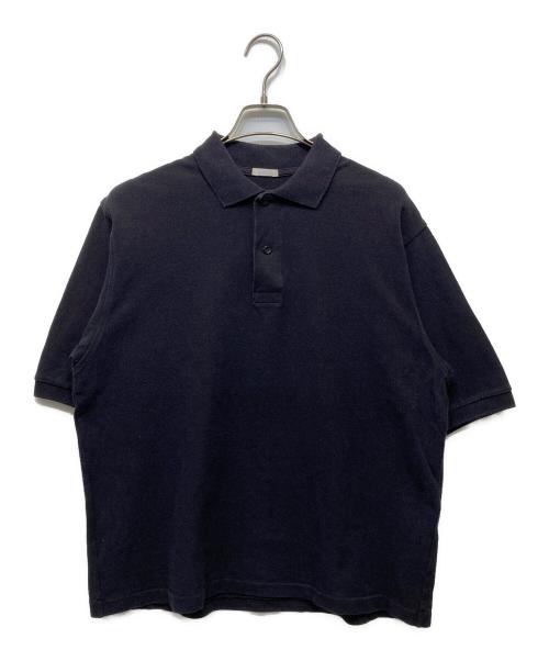 【定価2.2万円】COMOLI/コモリ 鹿の子半袖ポロシャツ ネイビー 2 中古・古着通販】COMOLI (コモリ) 鹿の子 半袖ポロシャツ ネイビー