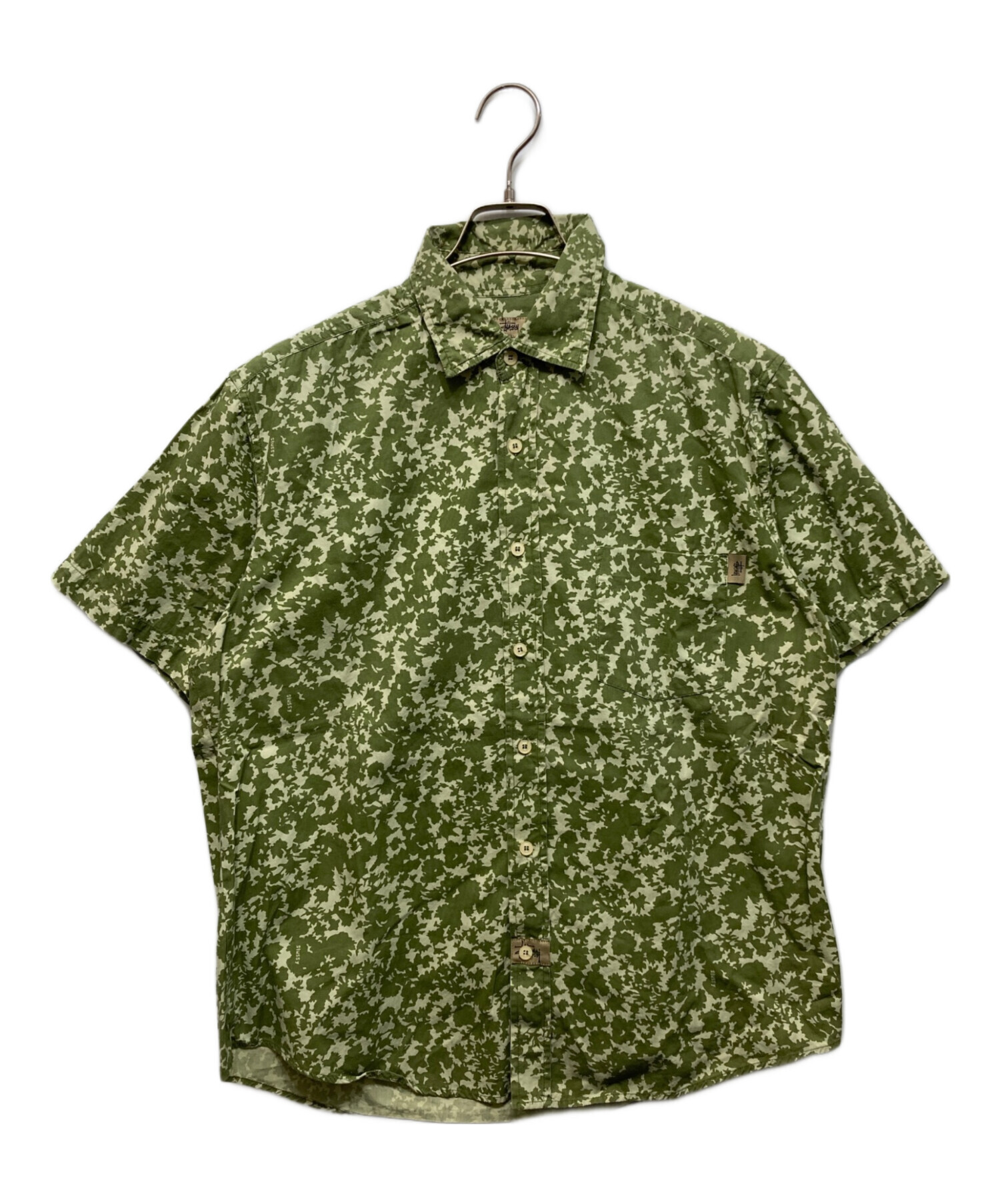 中古・古着通販】stussy (ステューシー) 半袖シャツ グリーン サイズ