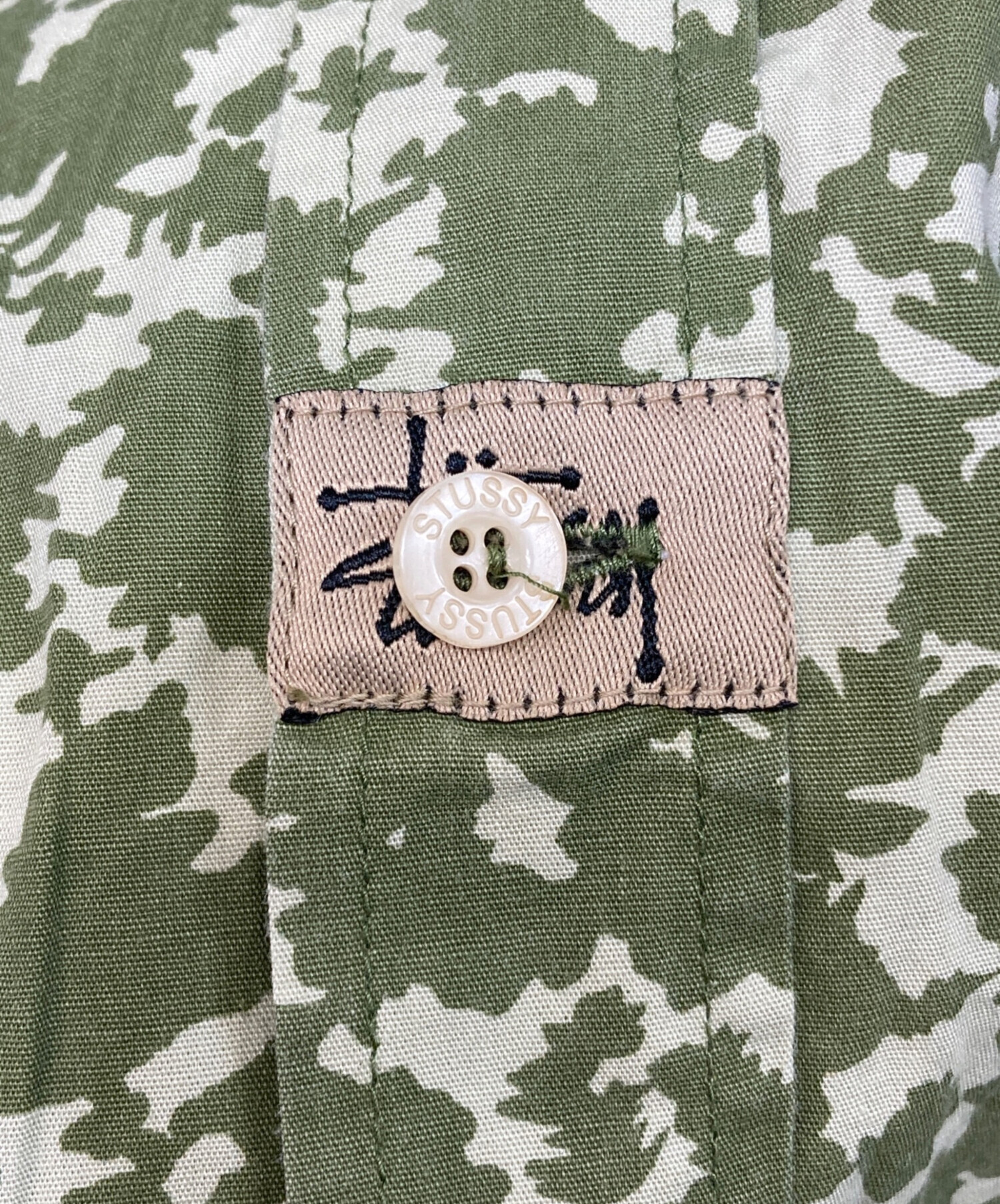 中古・古着通販】stussy (ステューシー) 半袖シャツ グリーン サイズ