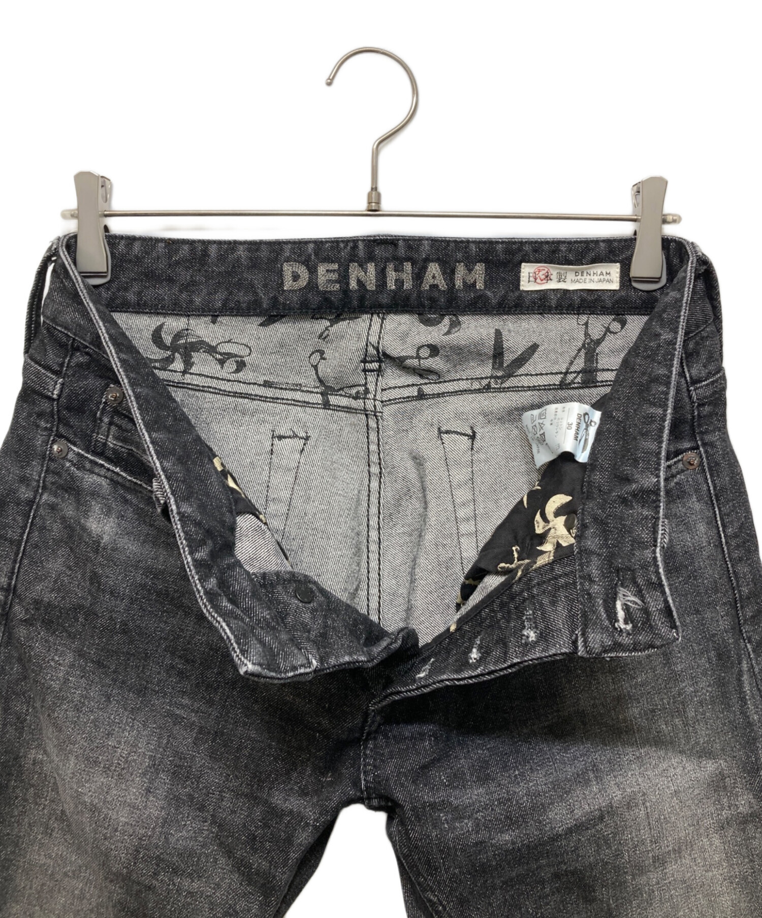 中古・古着通販】Denham (デンハム) デニムパンツ ブラック サイズ:30 
