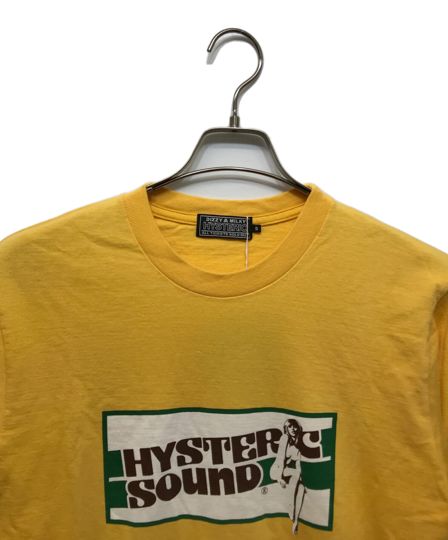 HYSTERIC GLAMOUR　Tシャツ　フリー　黄色　初期　旧タグ 中古・古着通販】Hysteric Glamour (ヒステリックグラマー) リンガーT