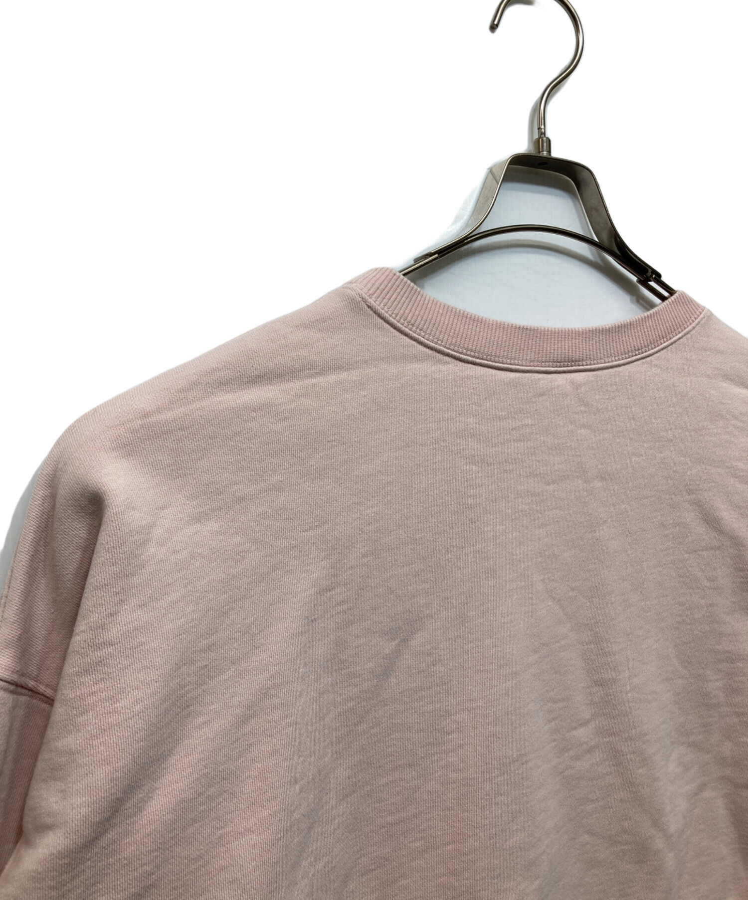セリーヌ 2024 コットン ロゴ スウェット 2Y64G510Z ピンク XS【中古】 Celine oversized sweatshirt in cotton fleece