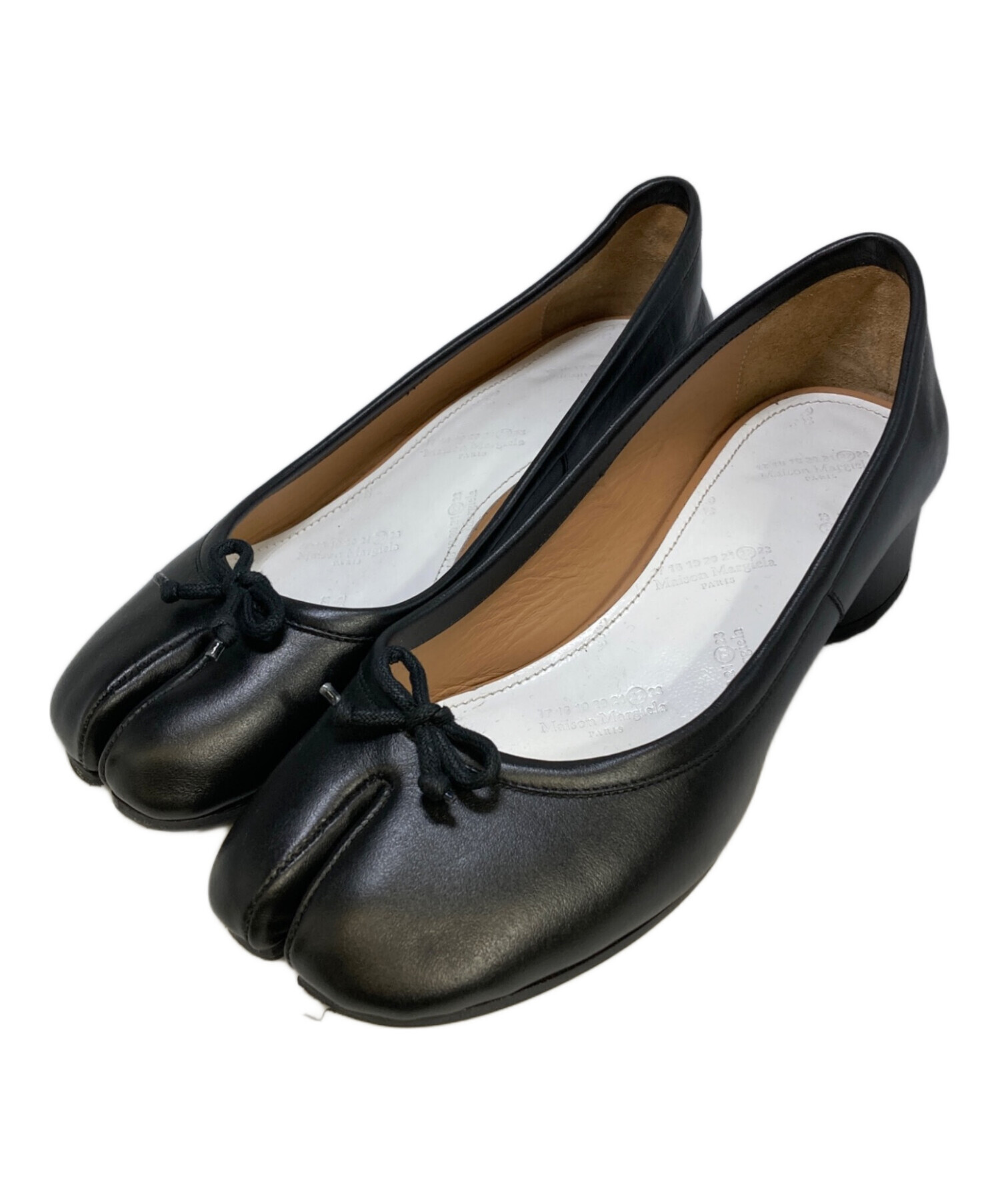【美品】マルジェラ足袋バレエシューズ ブラック　37 中古・古着通販】Maison Margiela (メゾンマルジェラ) 足袋バレエ