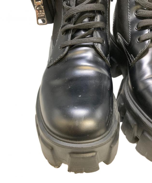 中古・古着通販】PRADA (プラダ) モノリスポーチ付 ブラッシュドレザー