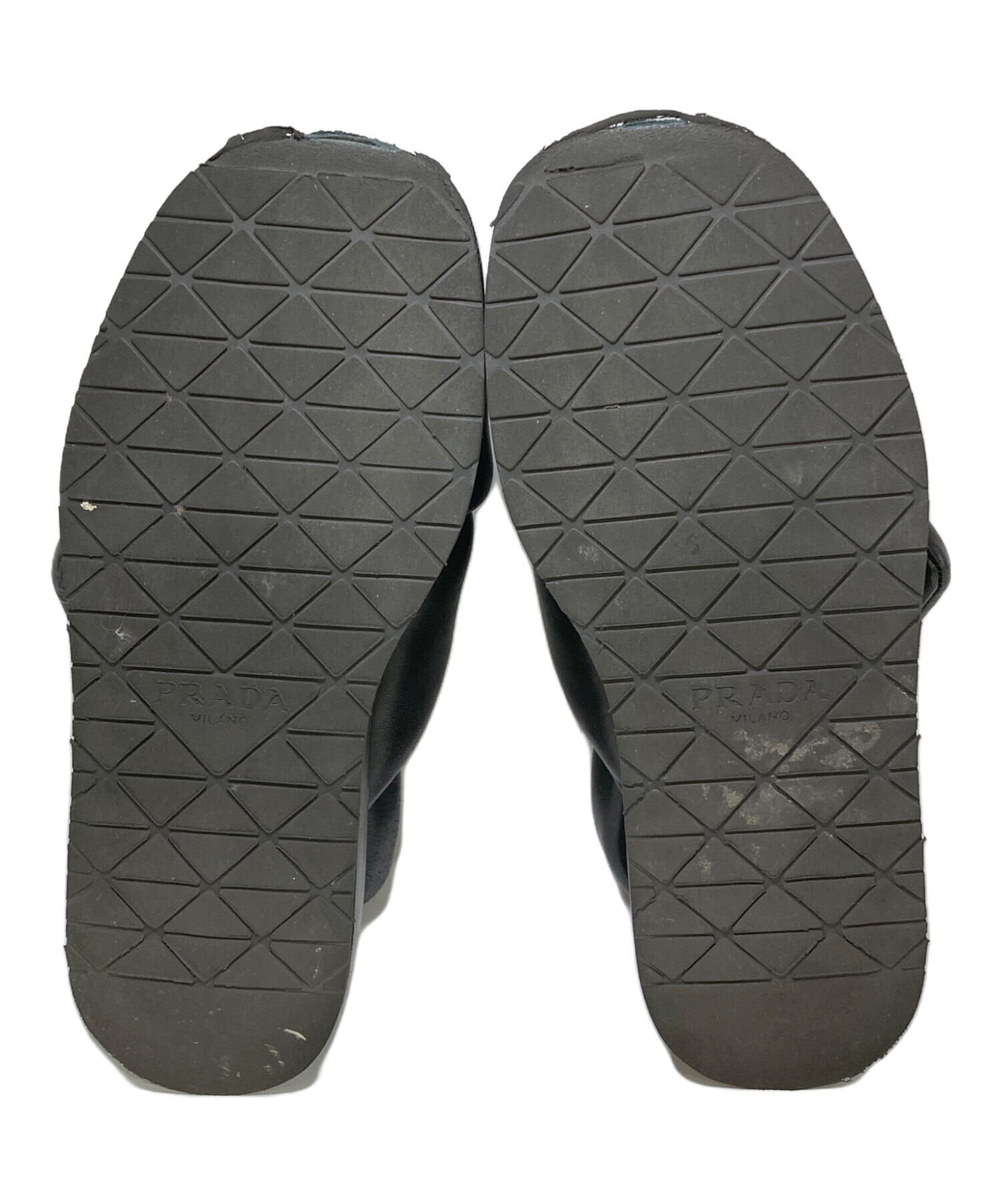 中古・古着通販】PRADA (プラダ) パデットナッパレザーサンダル