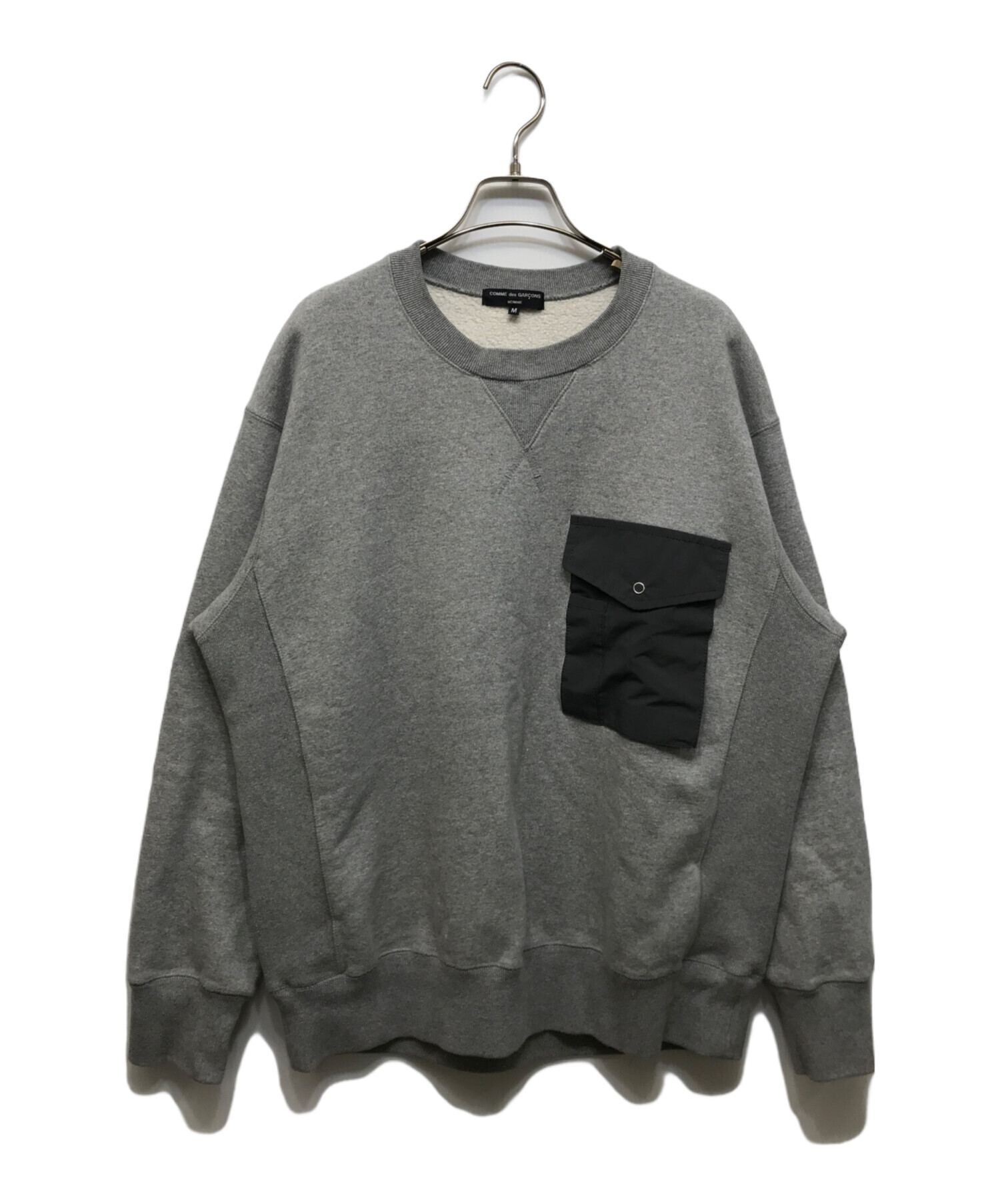 tricot COMME des GARCONS スウェット M グレー 【古着】【中古】【送料無料】 COMME des GARCONS HOMME - COMME des GARCONS HOMME スウェット M